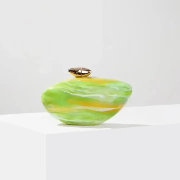 Anuja Pearlescent Shell Evening Clutch