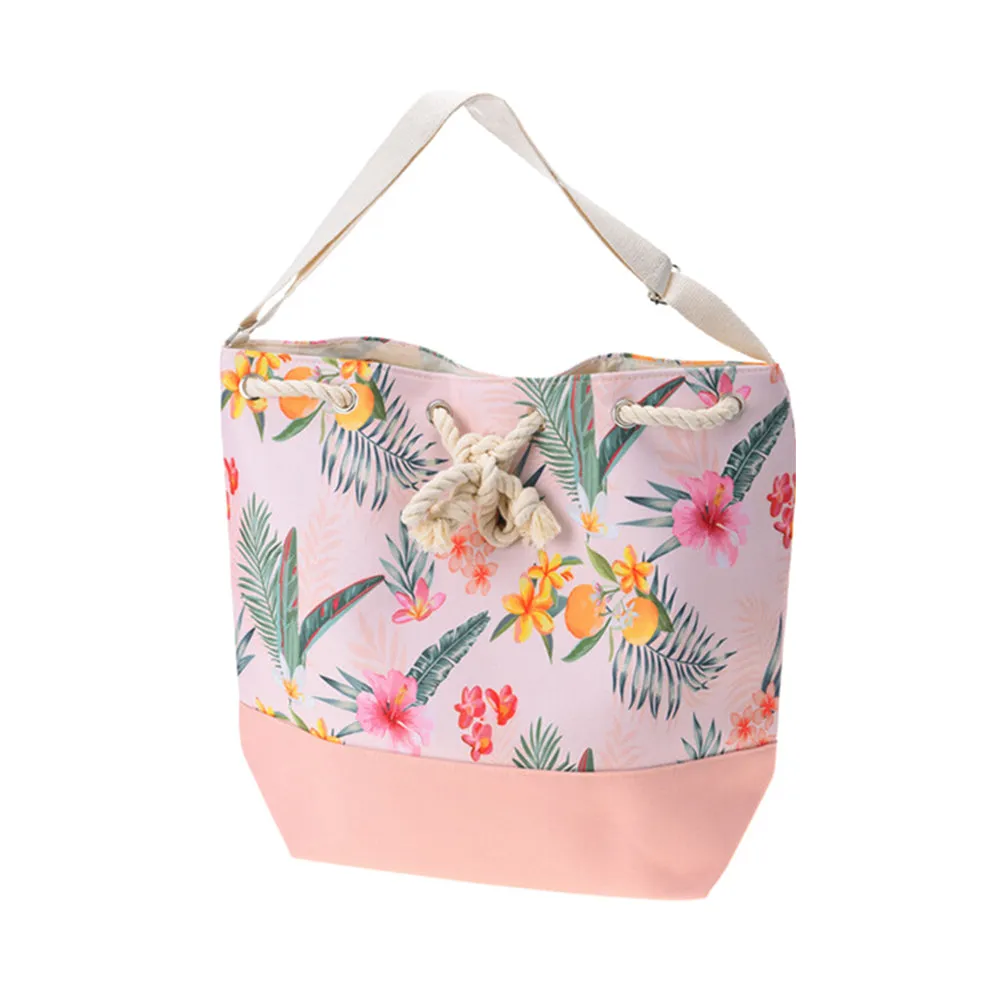 Beach Tote Bag - Tropical Design