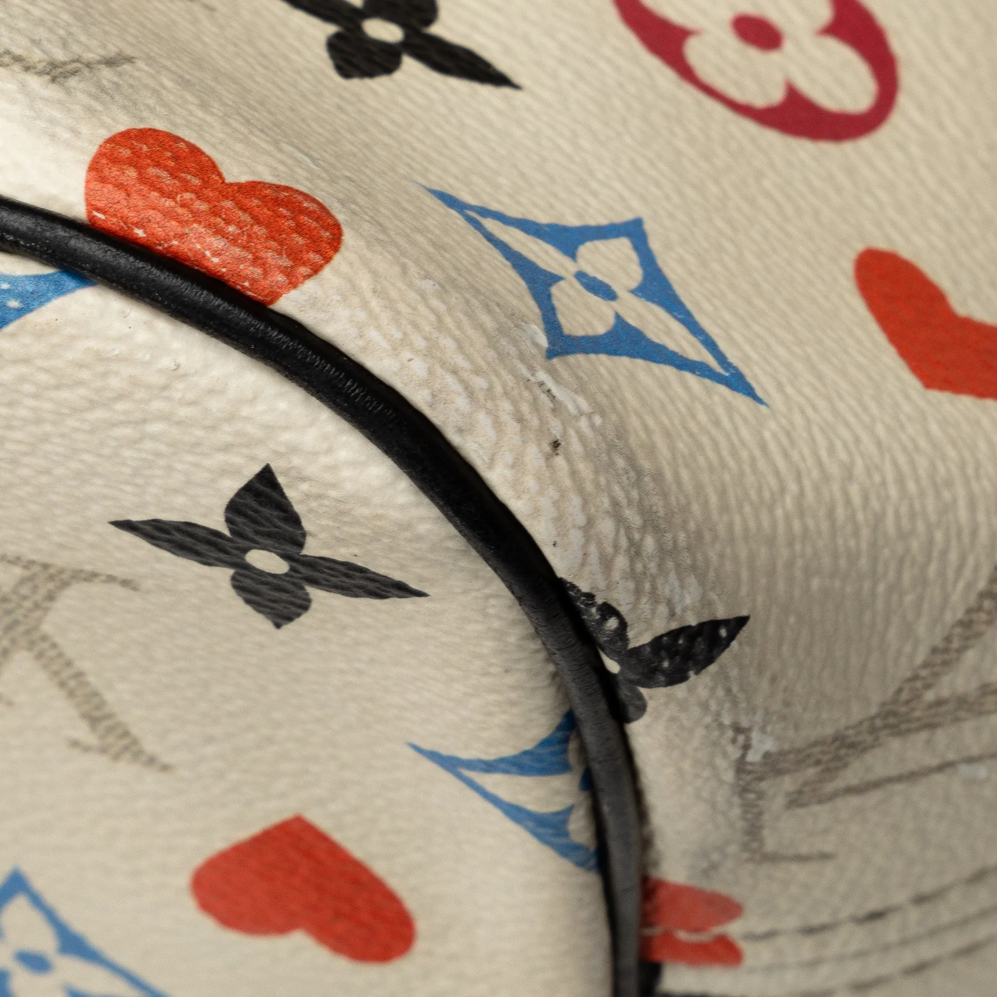 Beige Louis Vuitton Monogram Game On Neverfull MM Tote Bag