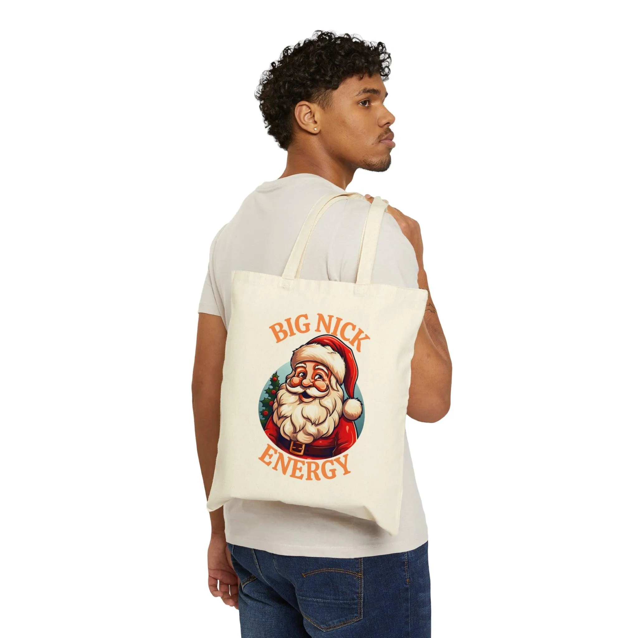 Big Nick Energy Bag Santa Tote Bag Christmas Bag Christmas Tote Bag Santa Claus Totes Bag Canvas Tote Bag Shopping Bag Birthday Gift Bag