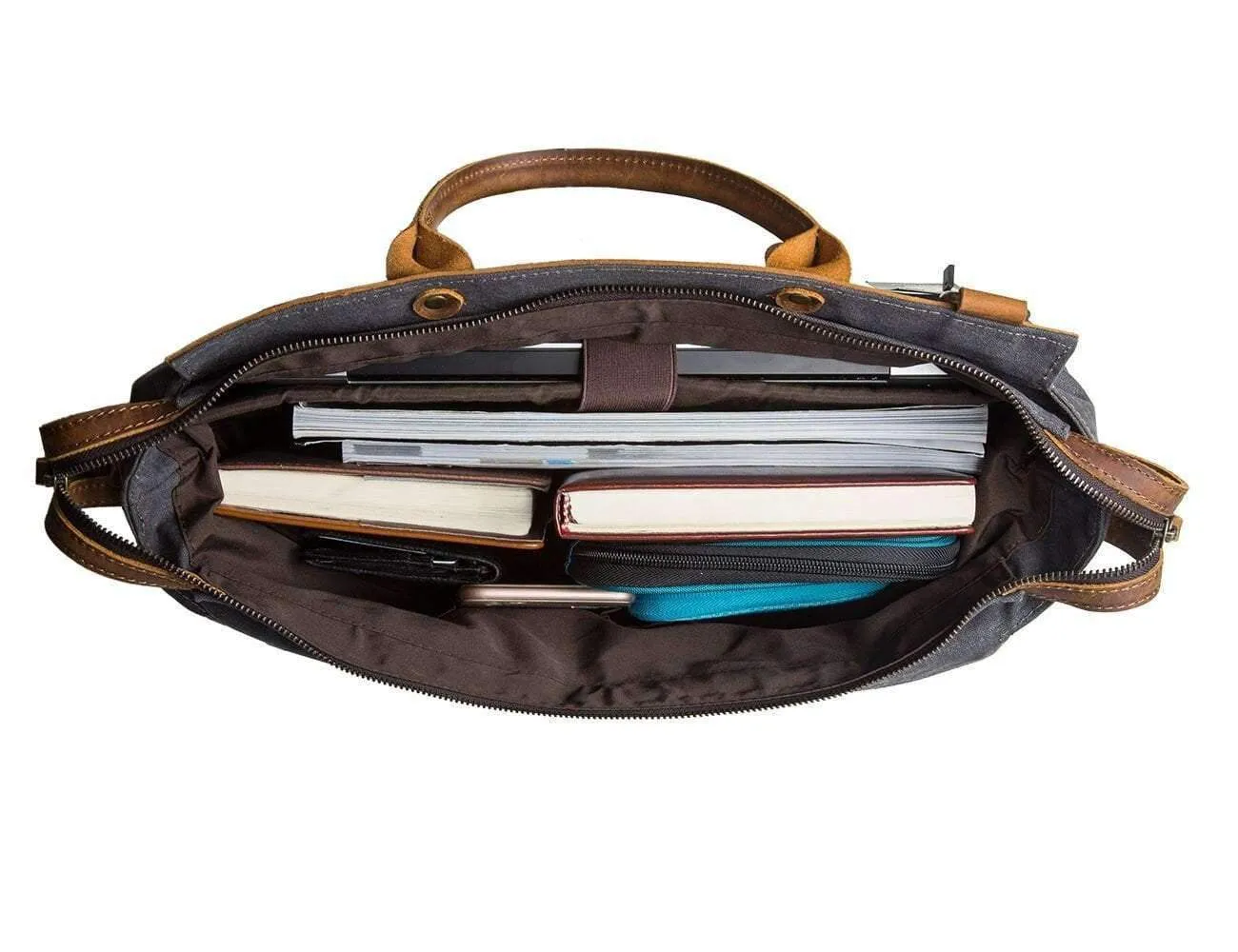 Canvas Laptop Briefcase Bag Computer
