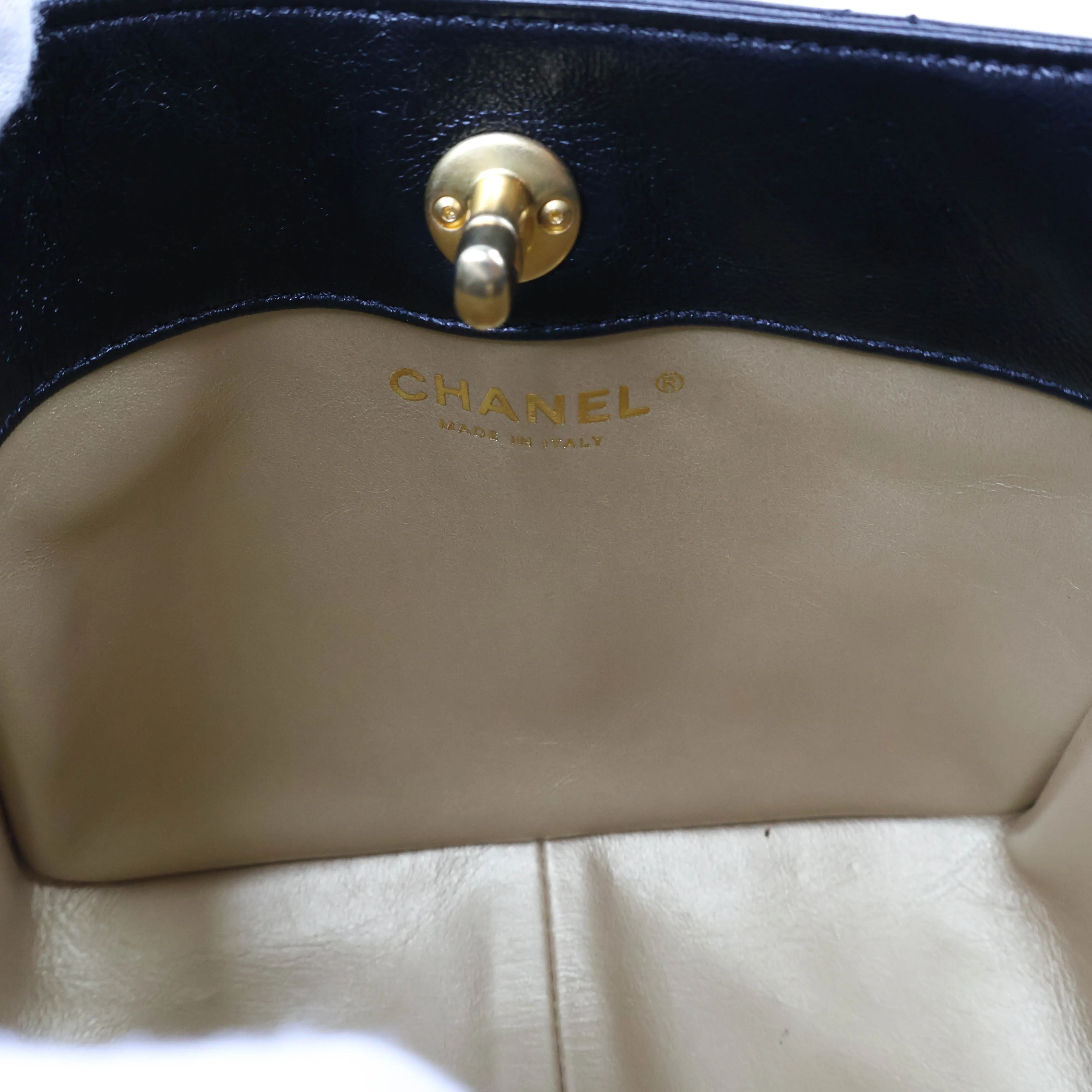 Chanel 22P Mini Hobo Bag Black