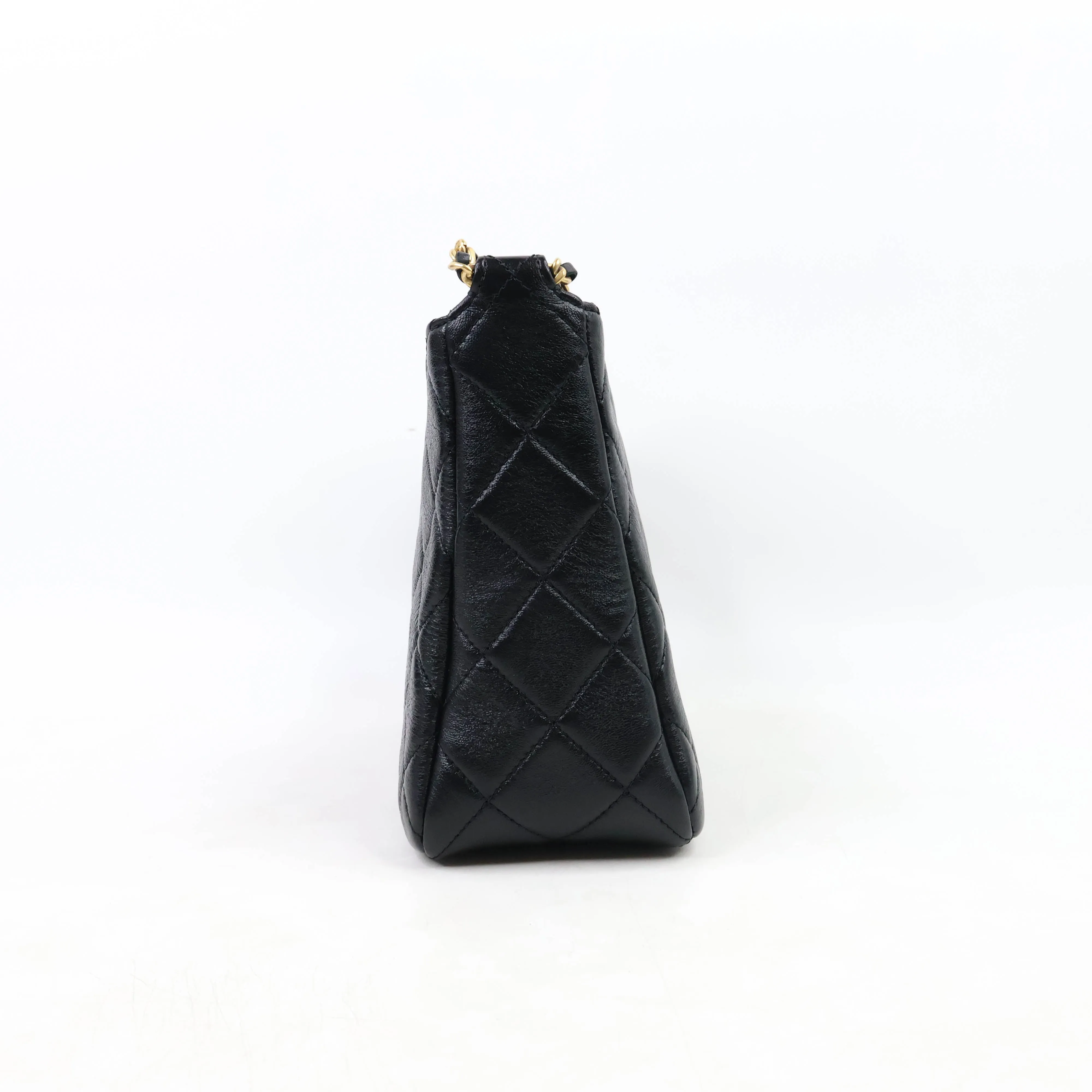 Chanel 22P Mini Hobo Bag Black
