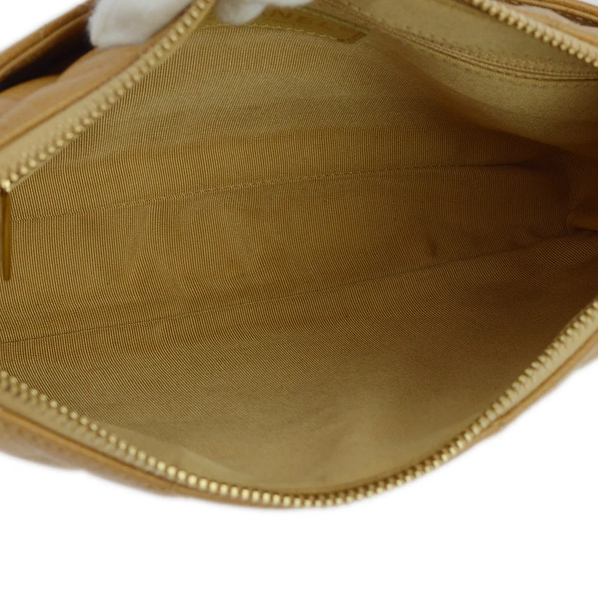 Chanel Beige Caviar Hobo Chain Handbag