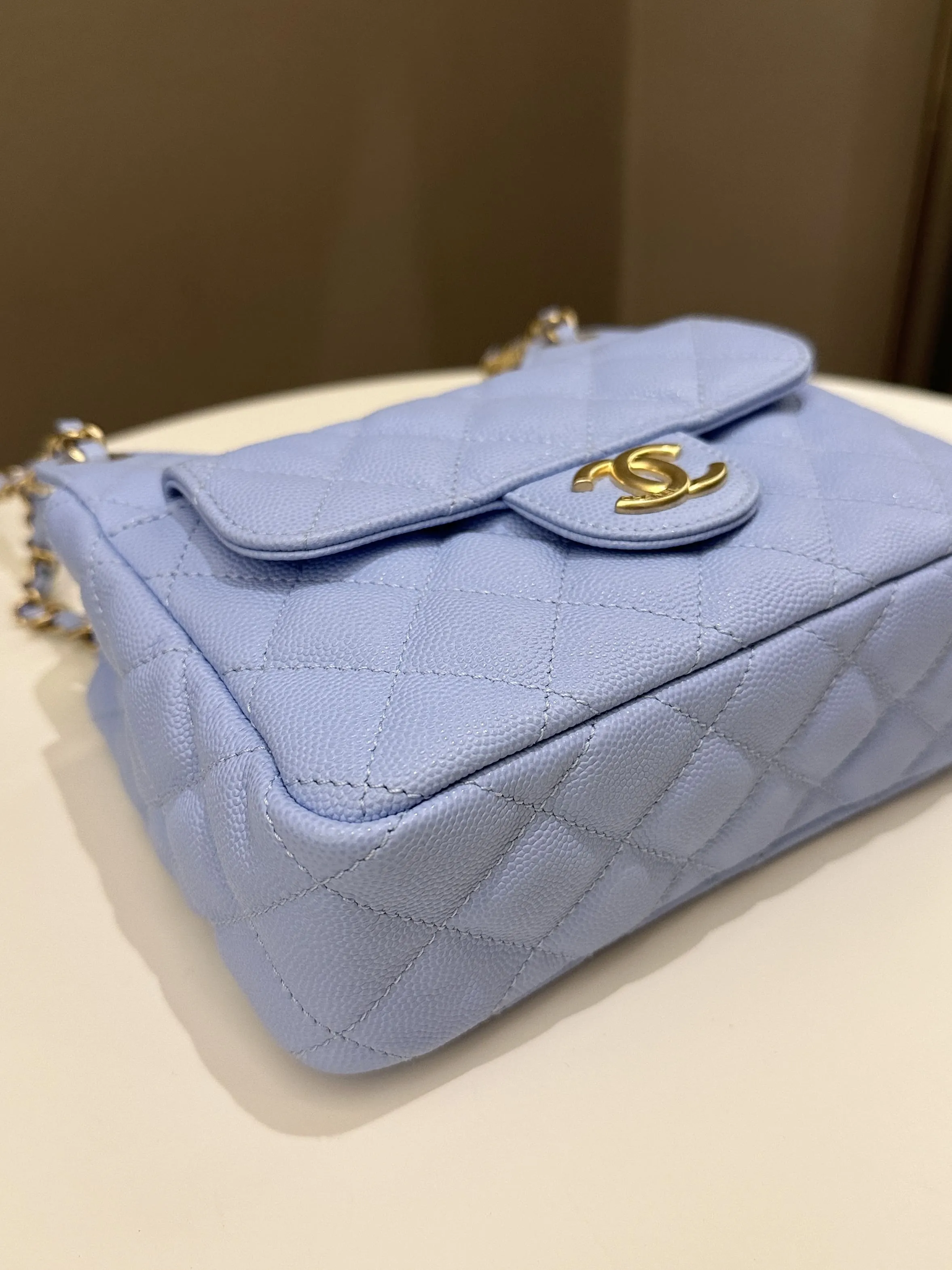 Chanel Small Hobo Bag Periwinkle Caviar