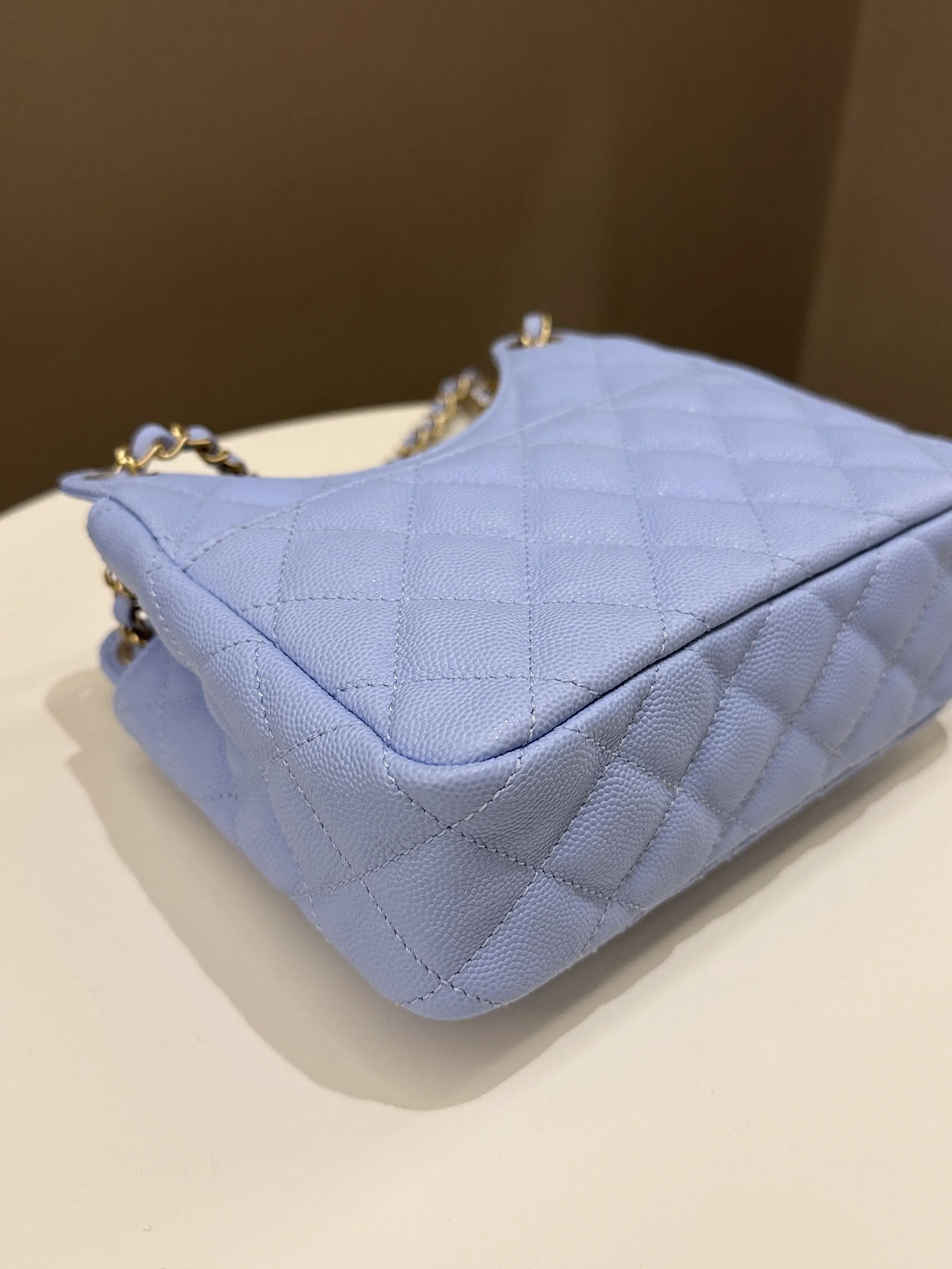 Chanel Small Hobo Bag Periwinkle Caviar