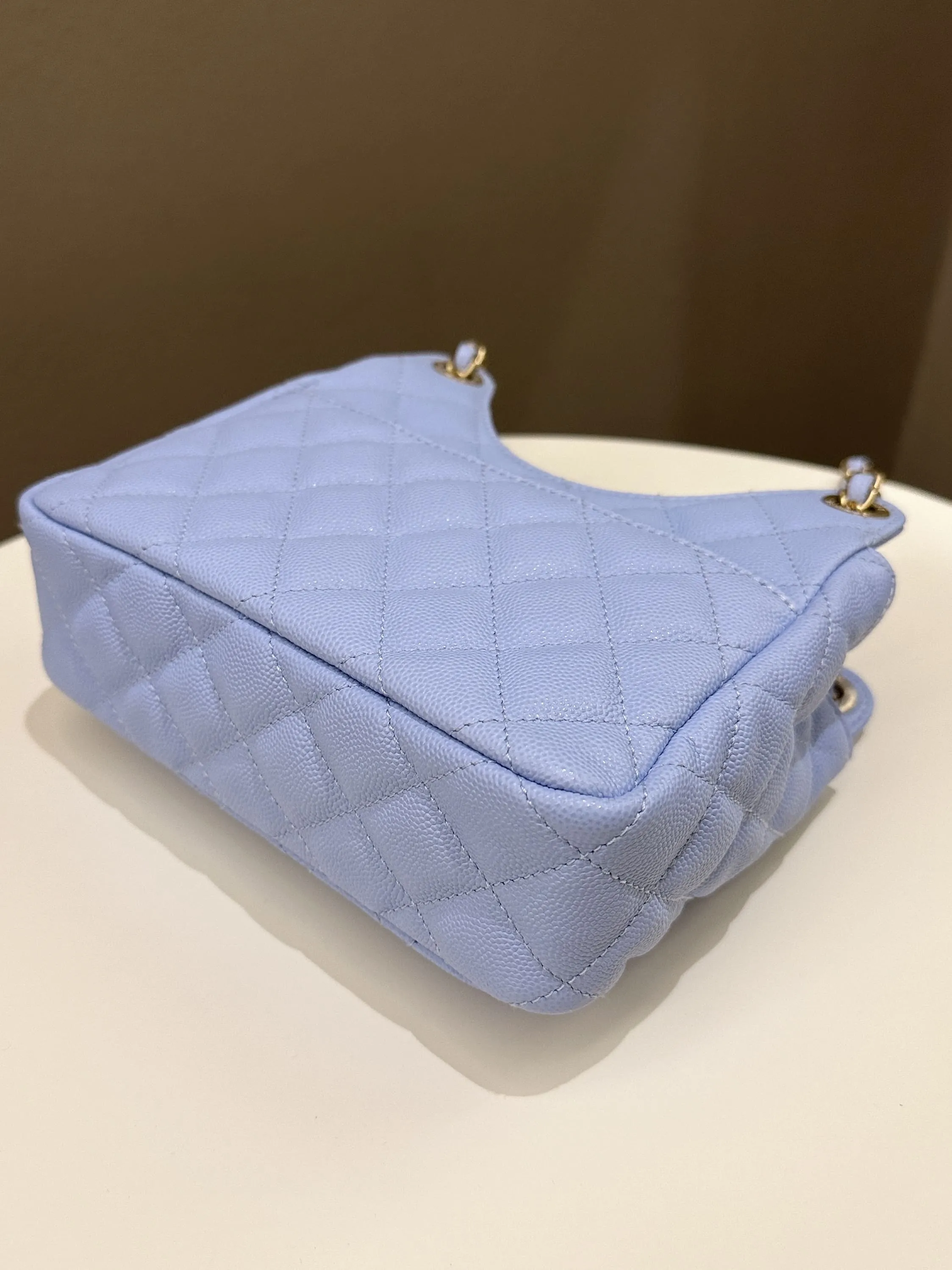 Chanel Small Hobo Bag Periwinkle Caviar