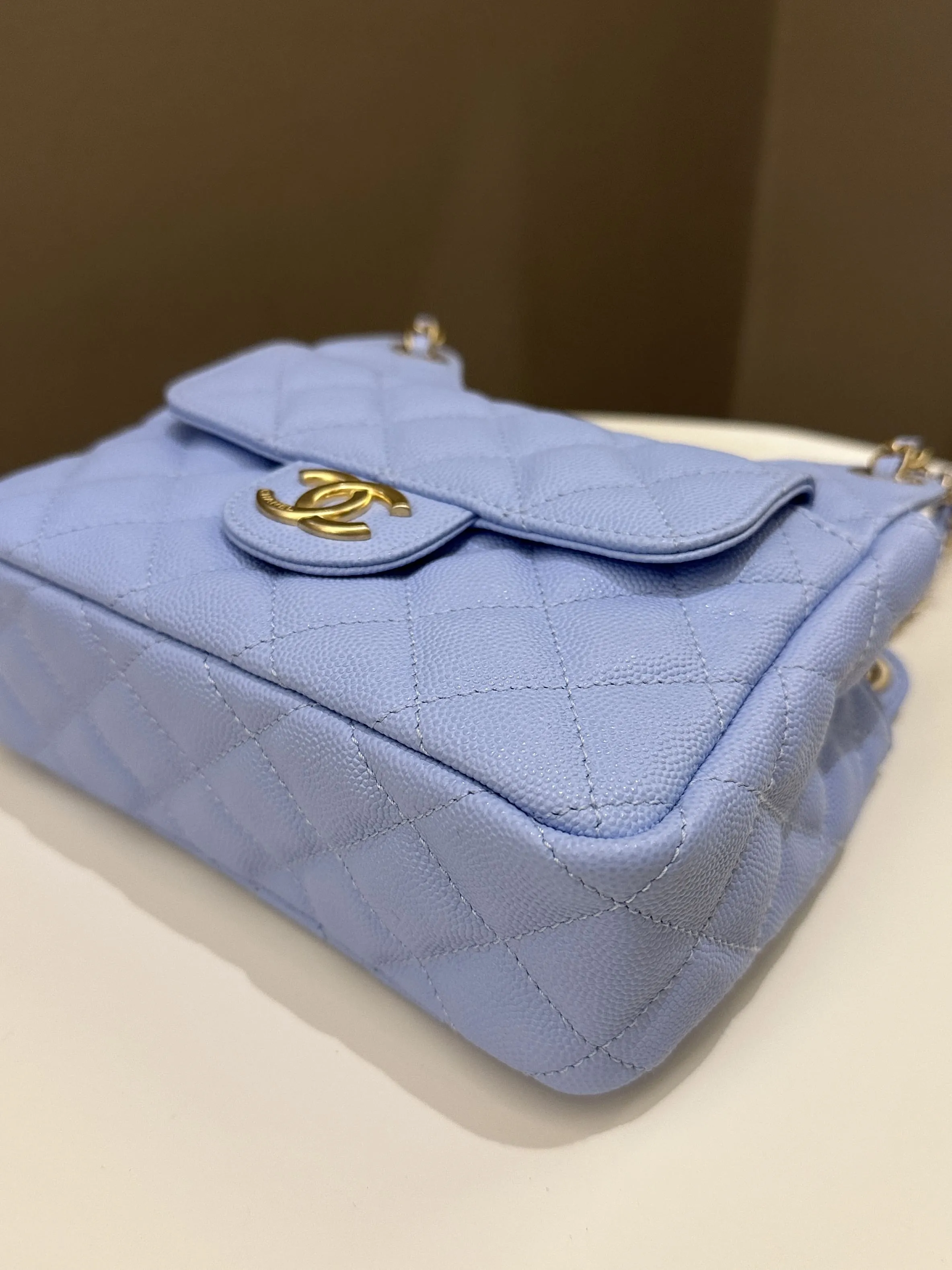 Chanel Small Hobo Bag Periwinkle Caviar