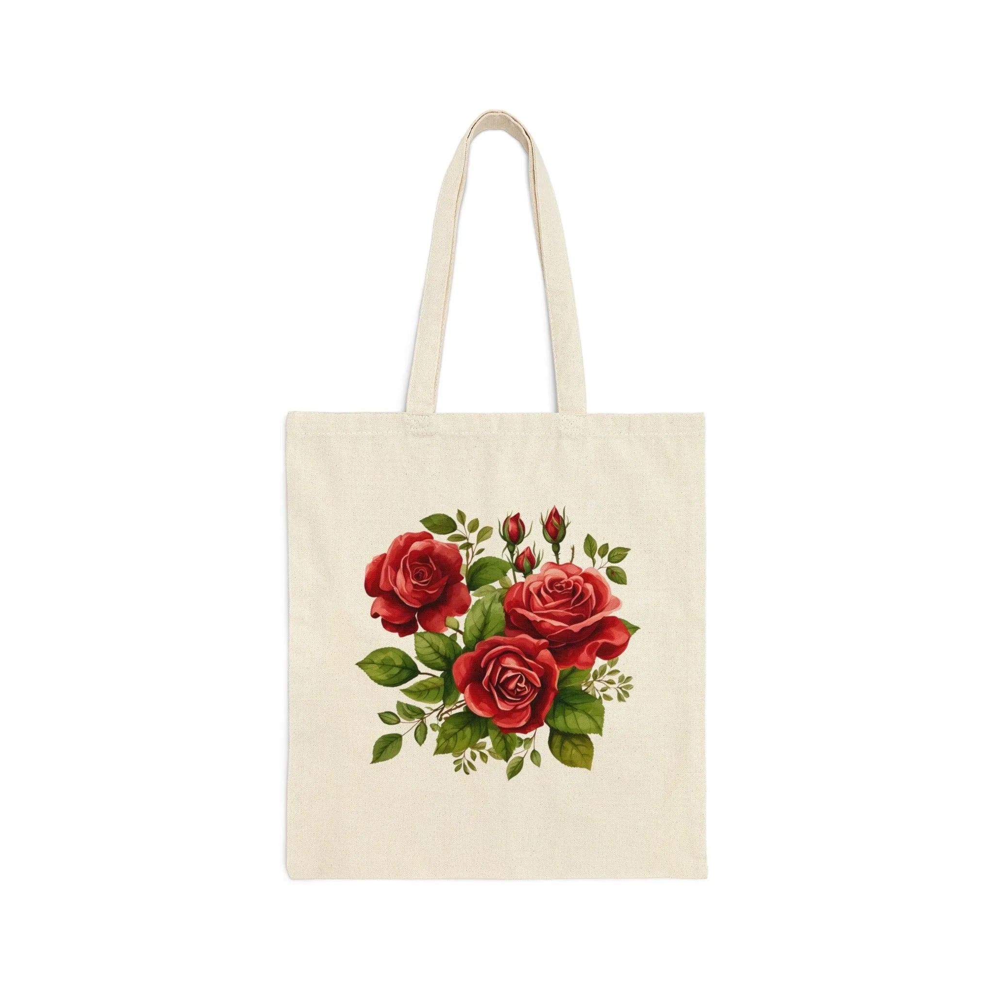 Christmas Bag Floral Tote Bag Christmas Flower Totes Canvas Tote Bag Shopping Bag Gift For Women Totes Birthday Gift Bag Bridal Gift Tote Bag