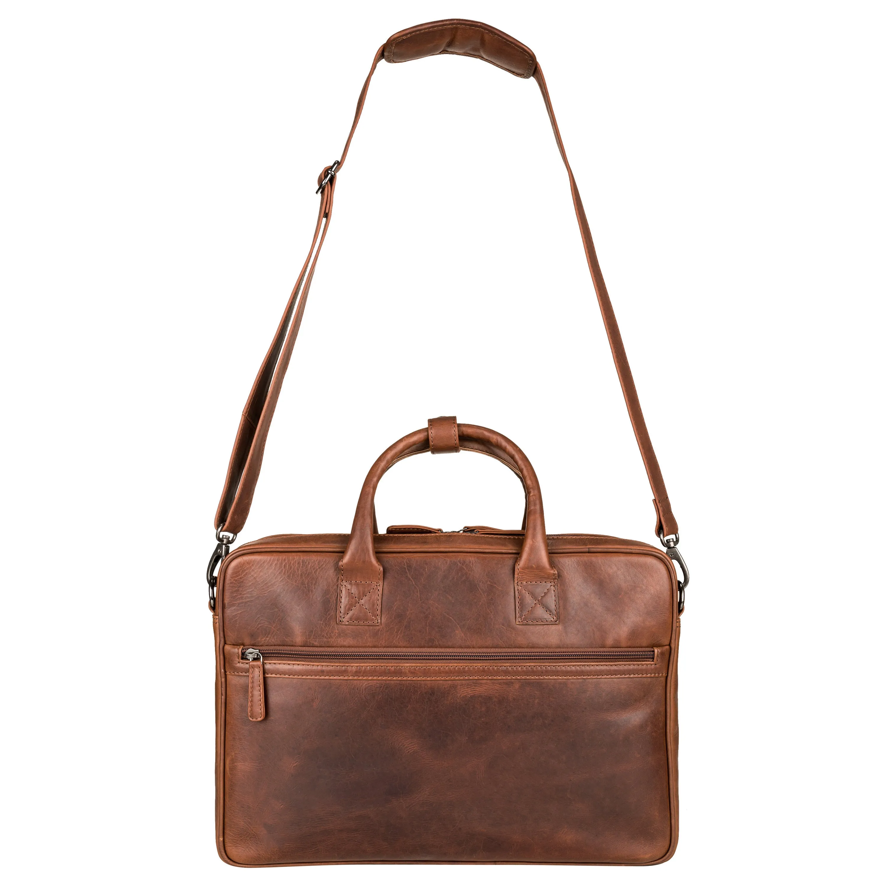 Concealed Carry Hayden Leather Computer Briefcase with RFID Organizer by Lady Conceal