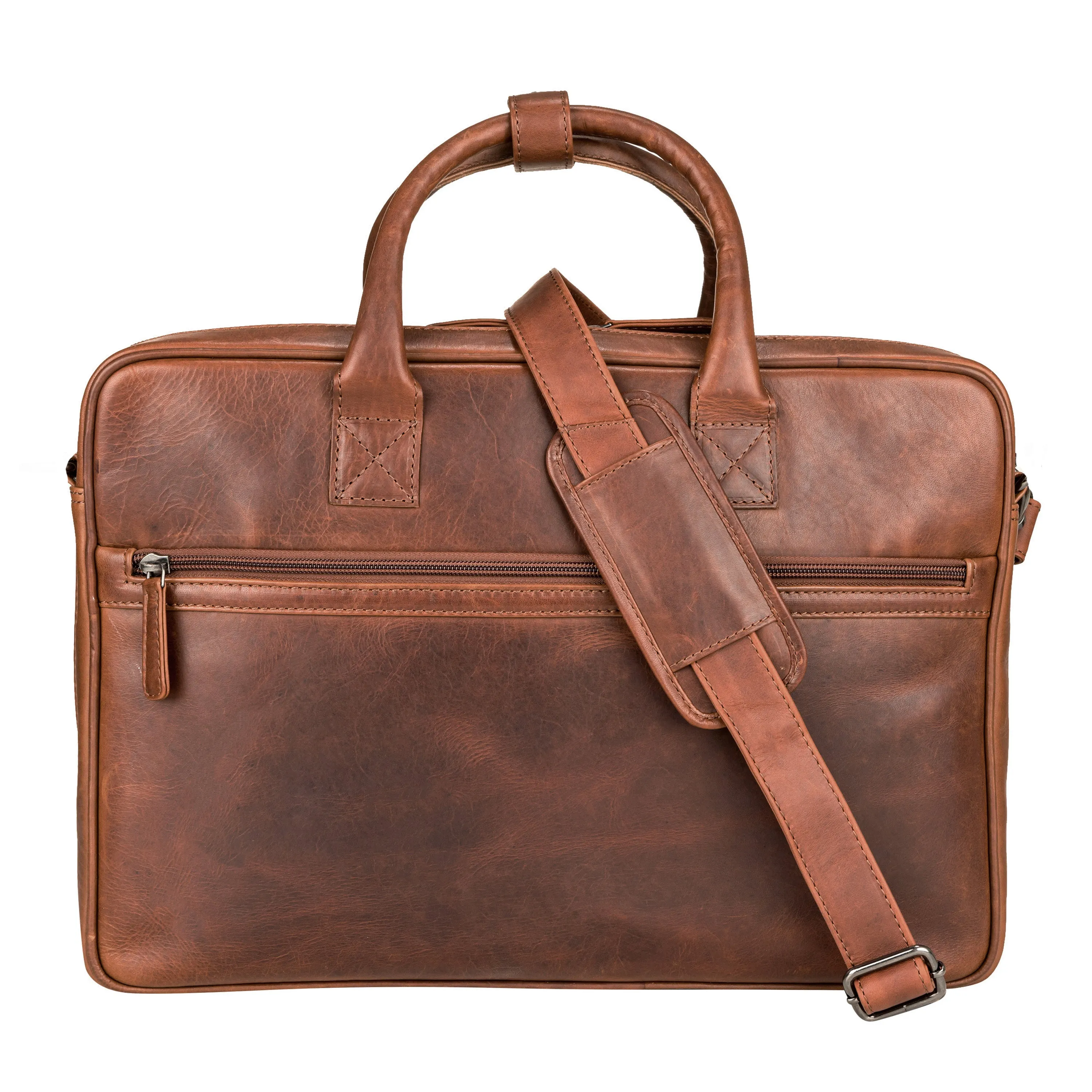 Concealed Carry Hayden Leather Computer Briefcase with RFID Organizer by Lady Conceal
