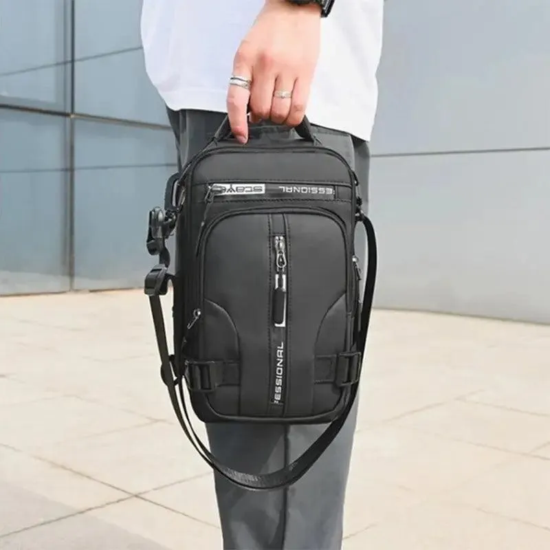 Crossbody Bags Men Multifunctional Backpack Shoulder