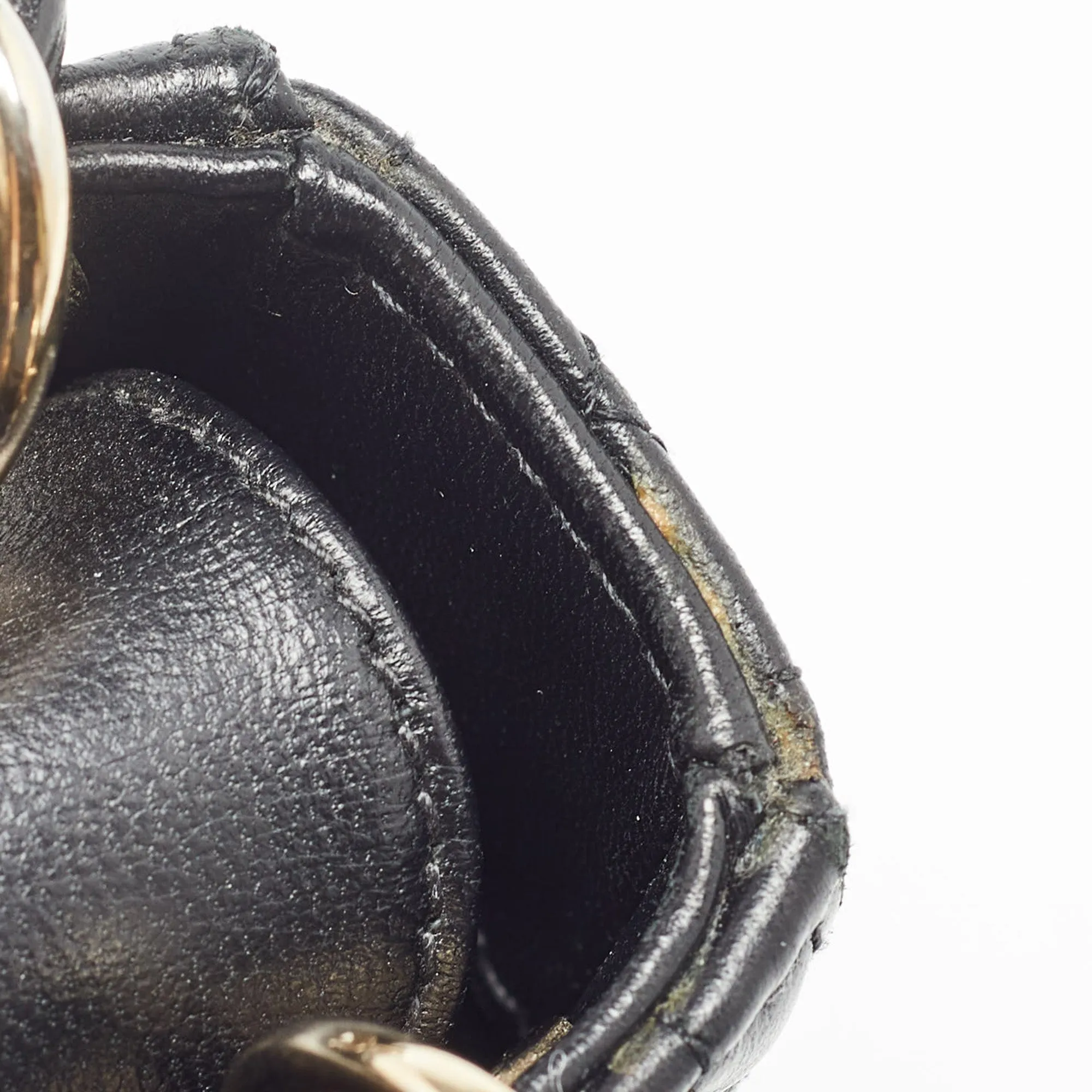 DIOR Black Cannage Leather Micro Lady  Tote