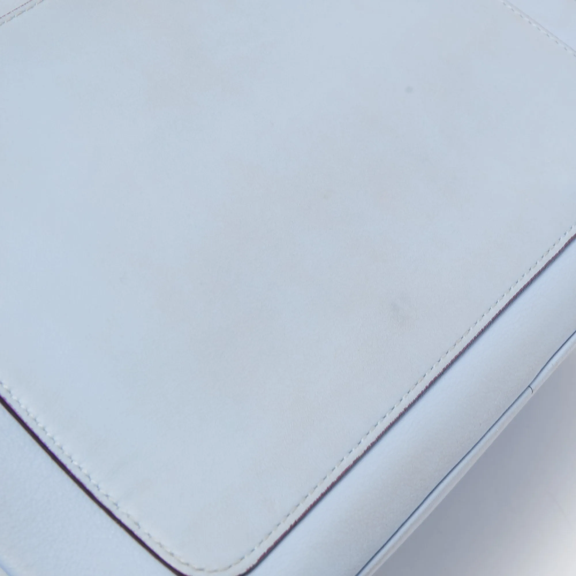 DIOR Blue Leather Small Be  Flap Top Handle Bag