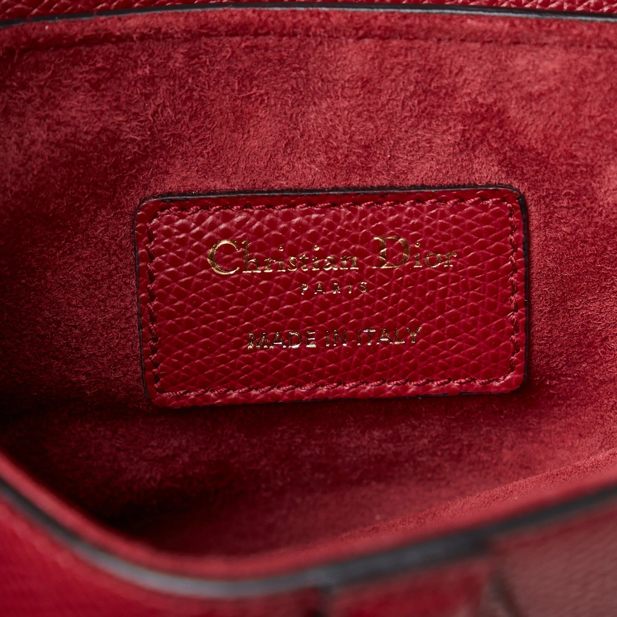 DIOR Mini Leather Saddle Bag