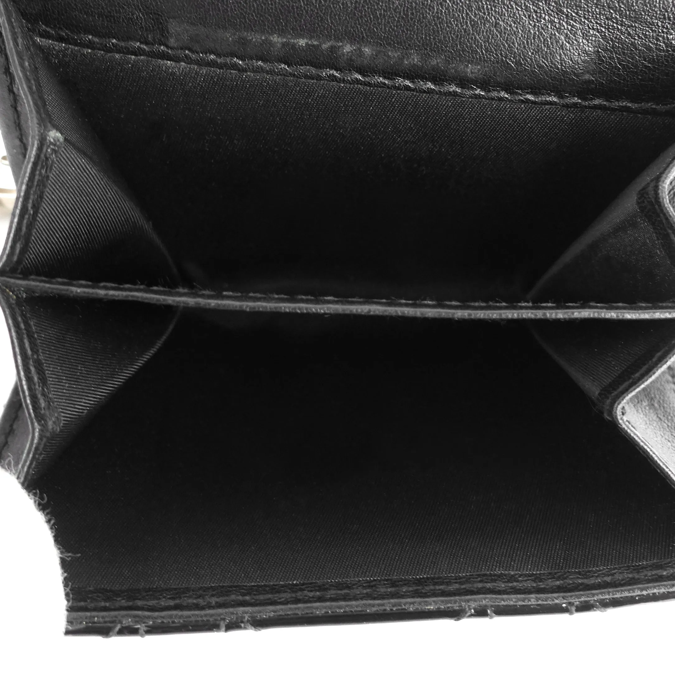 DIOR Patent Leather Cannage Quilted Wallet