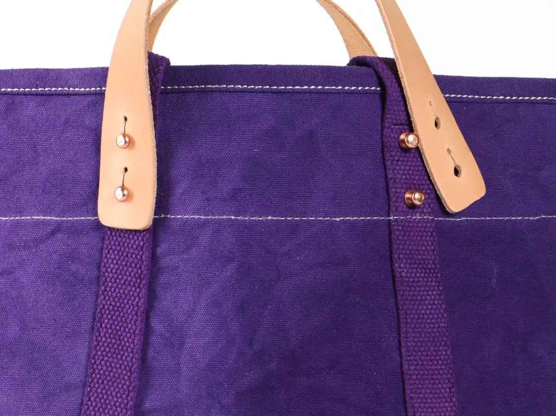East west canvas tote | small