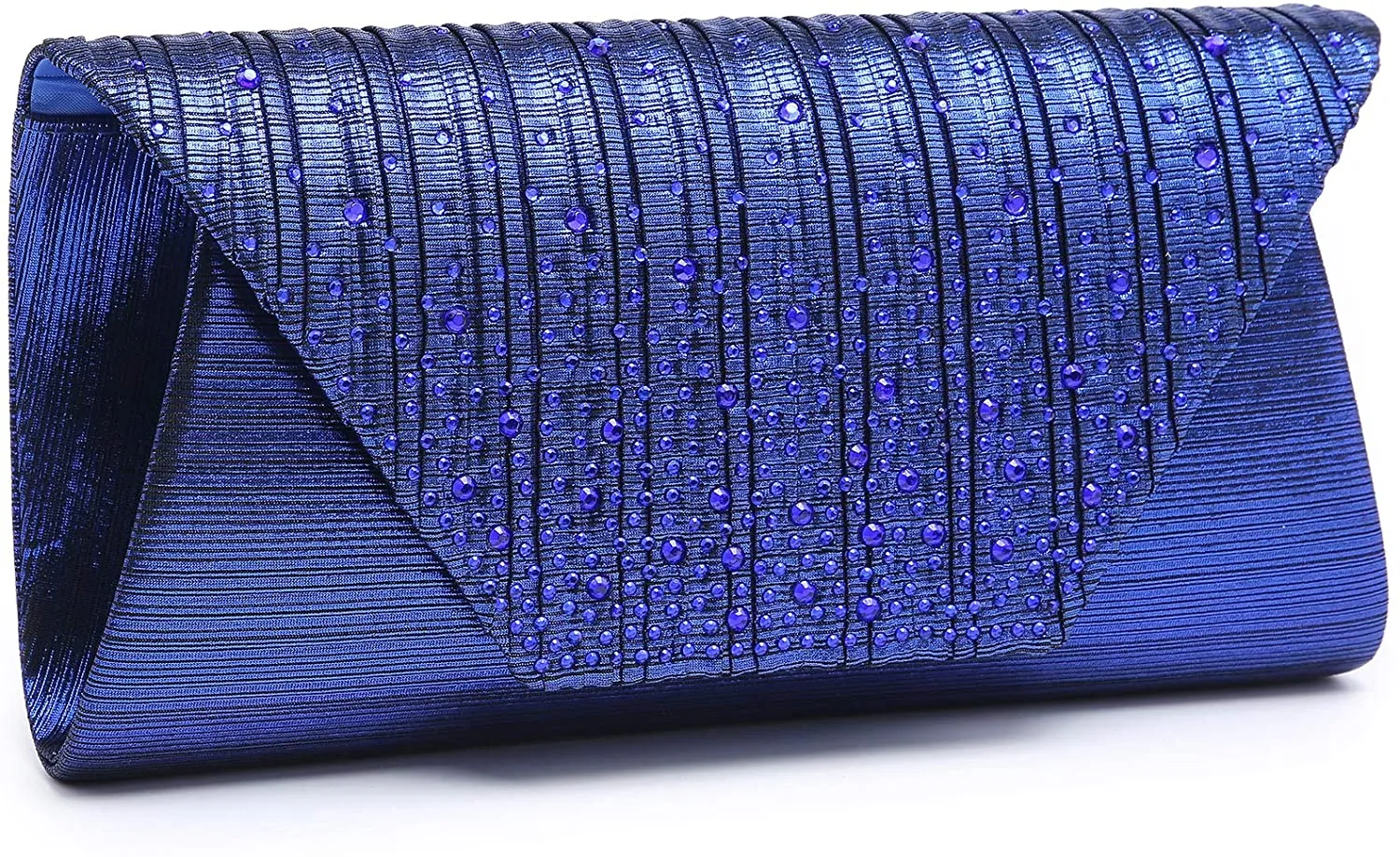 Envelope Clutch/Crossbody/Shoulder Gold Glitter Rhinestone Evening Purse Bag for Women