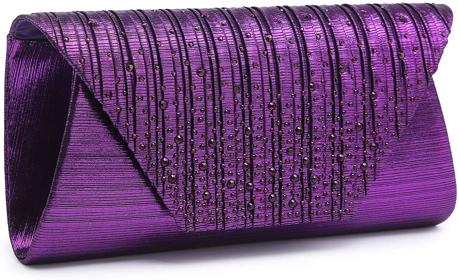 Envelope Clutch/Crossbody/Shoulder Gold Glitter Rhinestone Evening Purse Bag for Women