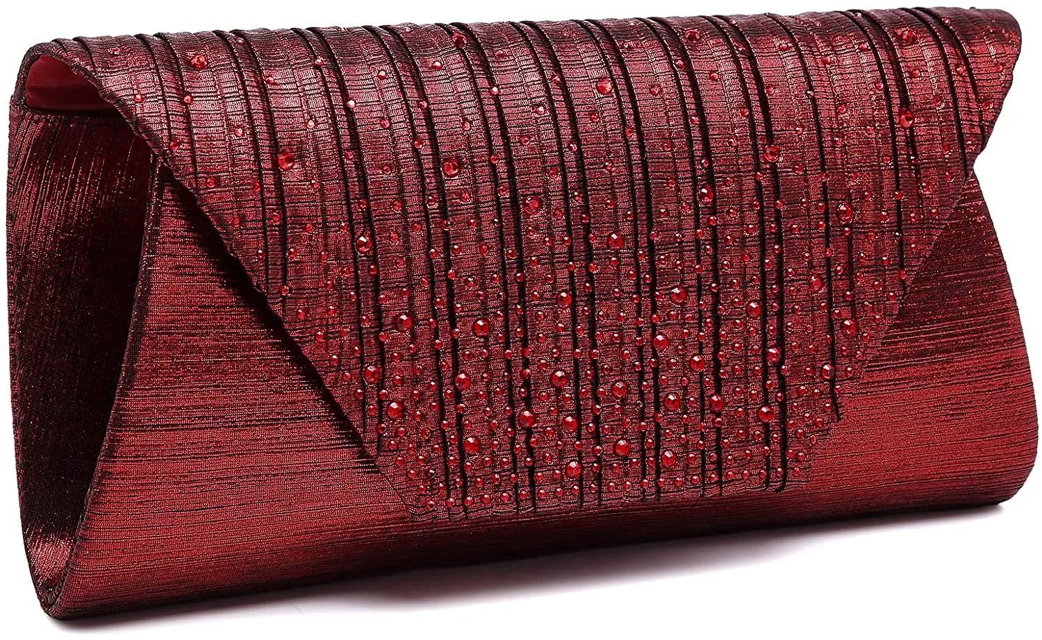 Envelope Clutch/Crossbody/Shoulder Gold Glitter Rhinestone Evening Purse Bag for Women
