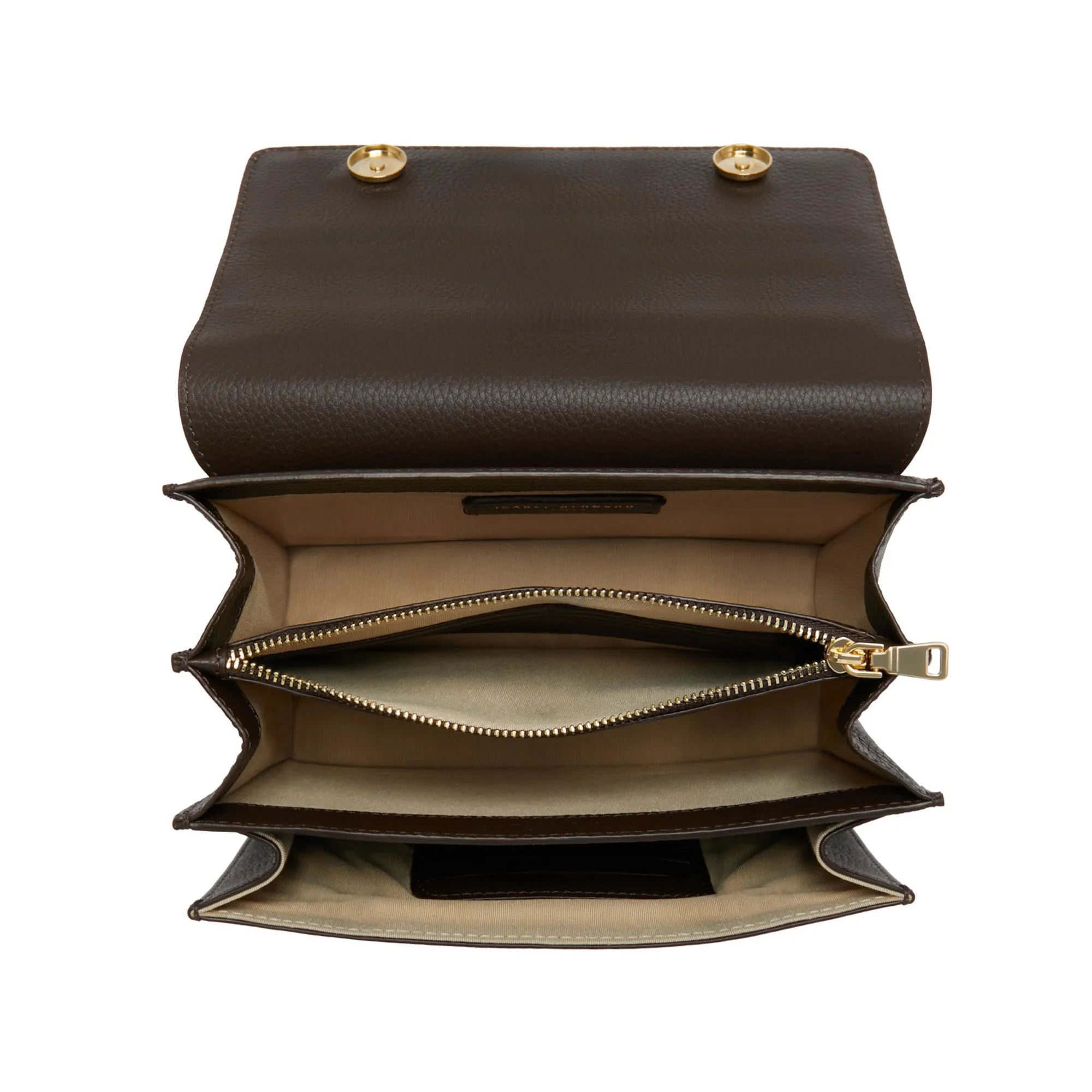 Femme Forte Valerie brown calfskin leather shoulder bag