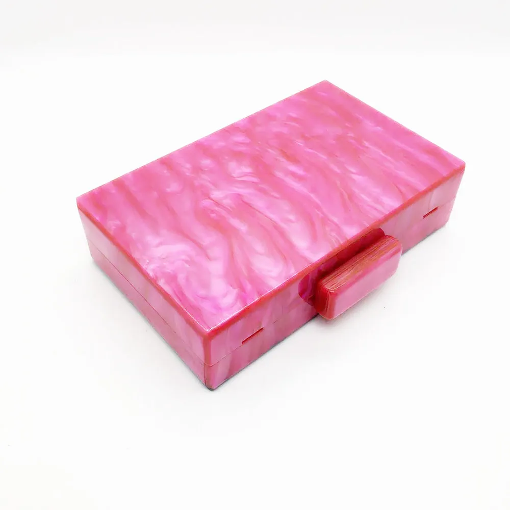 Feria Multi-Color Acrylic Evening Box Clutch