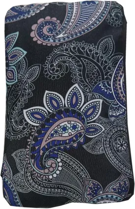 F.FETIVIN Weekender Bag Carry On Bag Travel Duffle Bag Medium Overnight Bag for Women and Girls(Black Paisley)