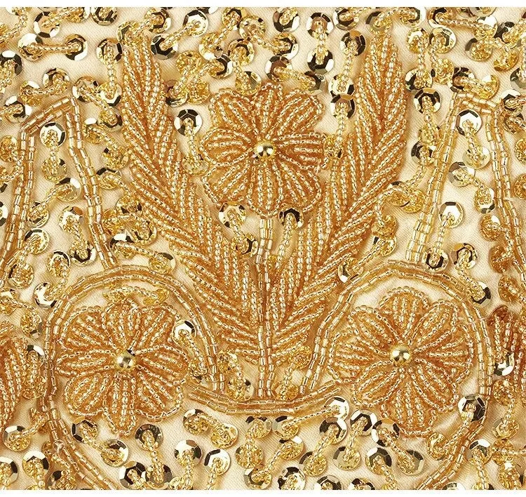 Gold Beaded Evening Bag