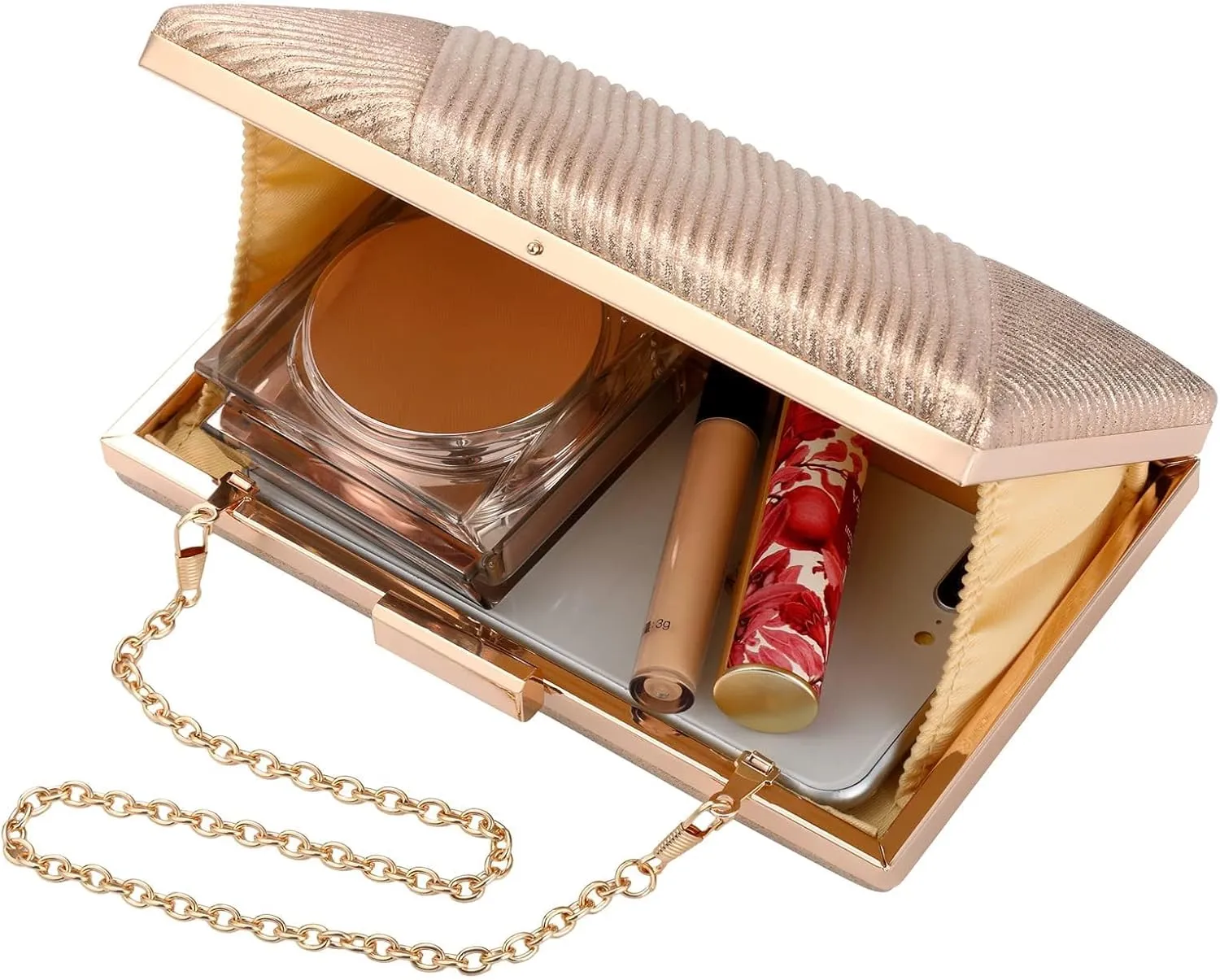 gold clutch,gold clutch purses for women evening wedding cocktail party evening bag shoulder crossbody handbag