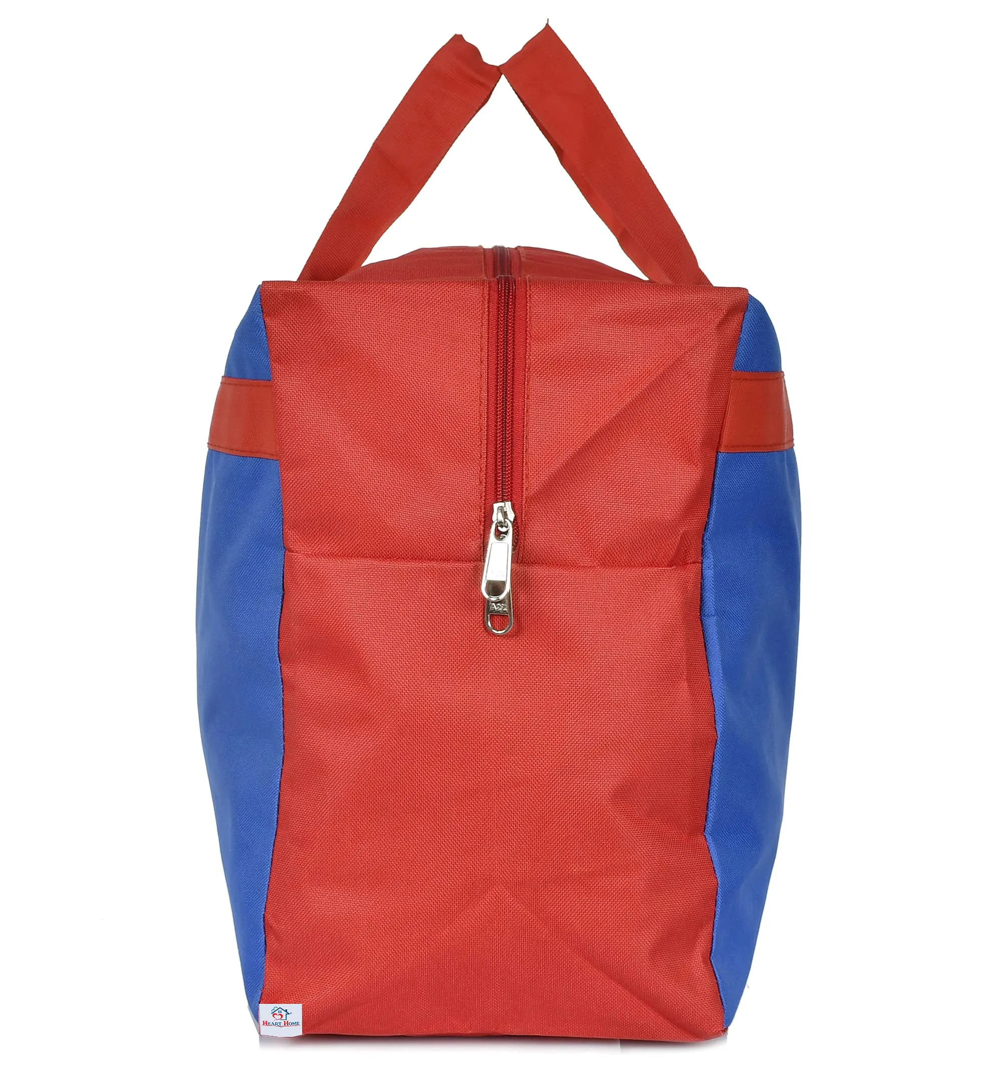 Heart Home Canvas Multi-Purpose Storage Bag/Clothing Storage Organizer(Blue & Red)