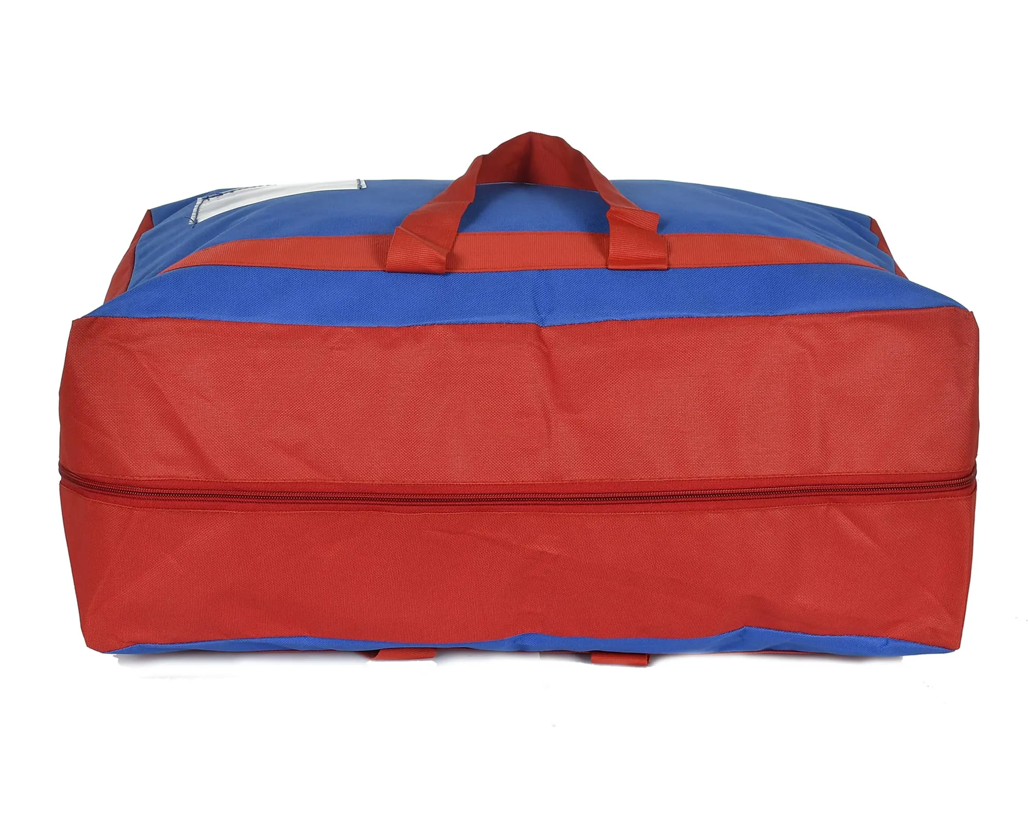 Heart Home Canvas Multi-Purpose Storage Bag/Clothing Storage Organizer(Blue & Red)