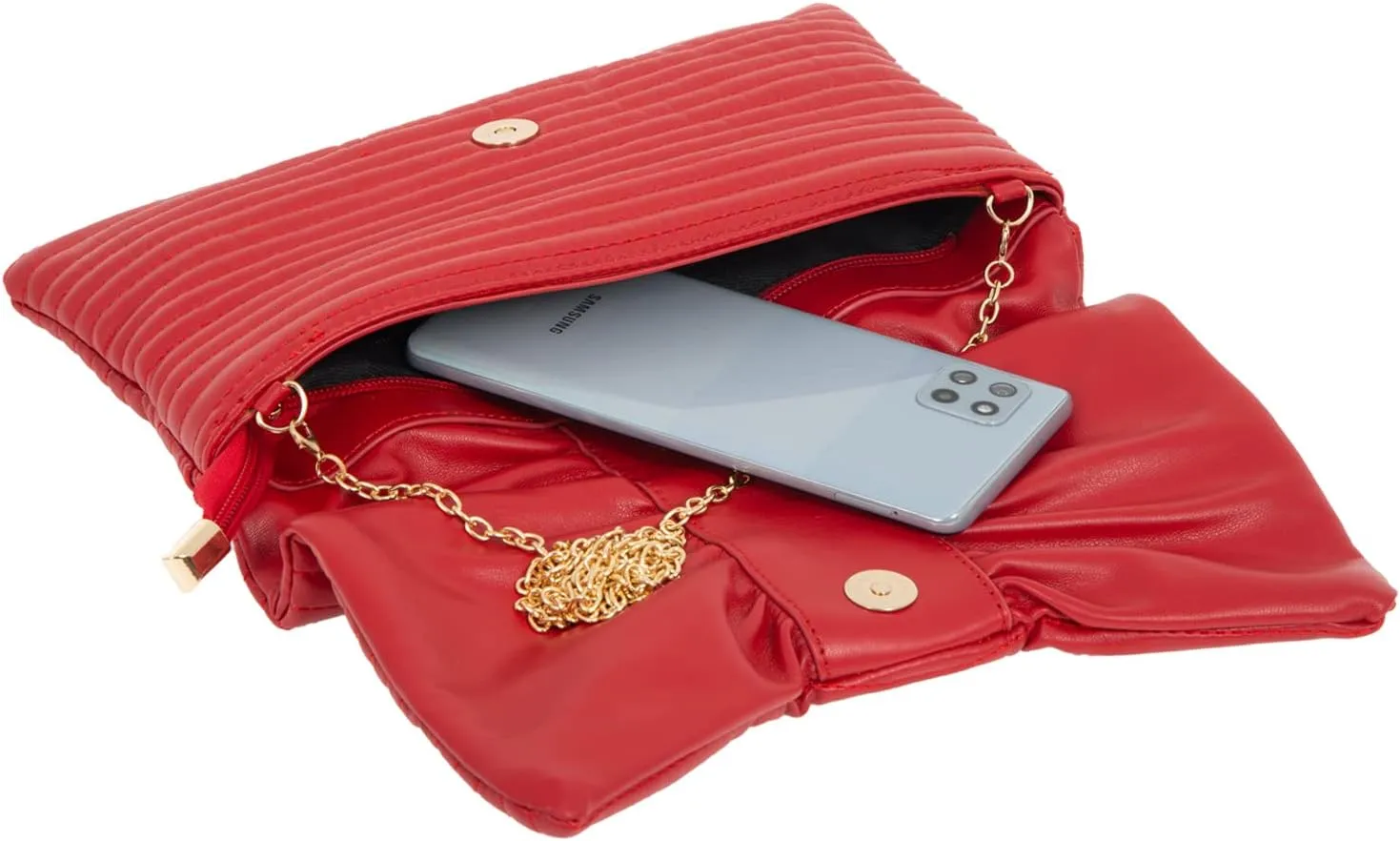 JNB Faux Leather Envelope Clutch Purse