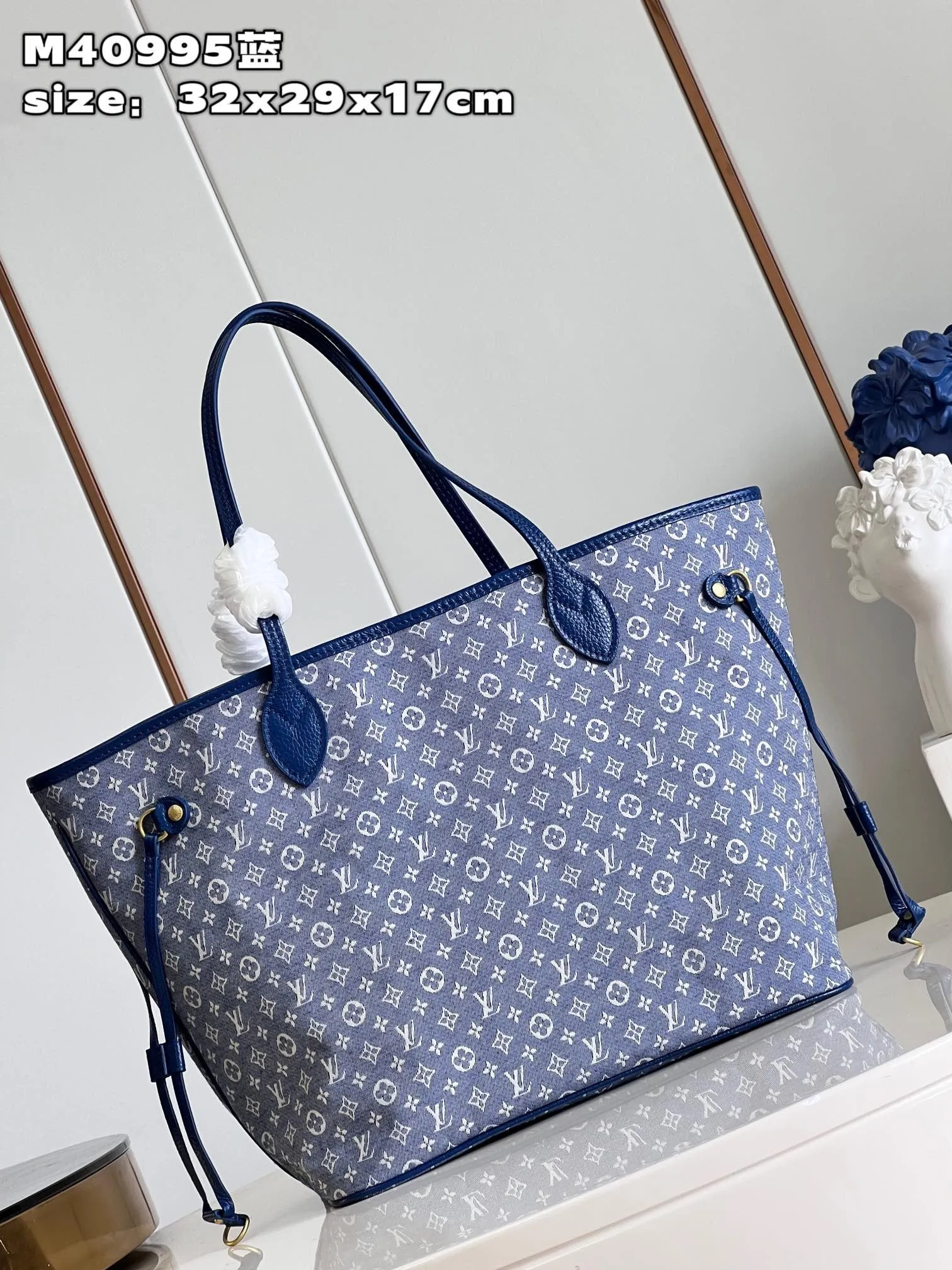 LB825 Neverfull MM / HIGHEST QUALITY VERSION / 12.2 x 11 x 5.5 inches
