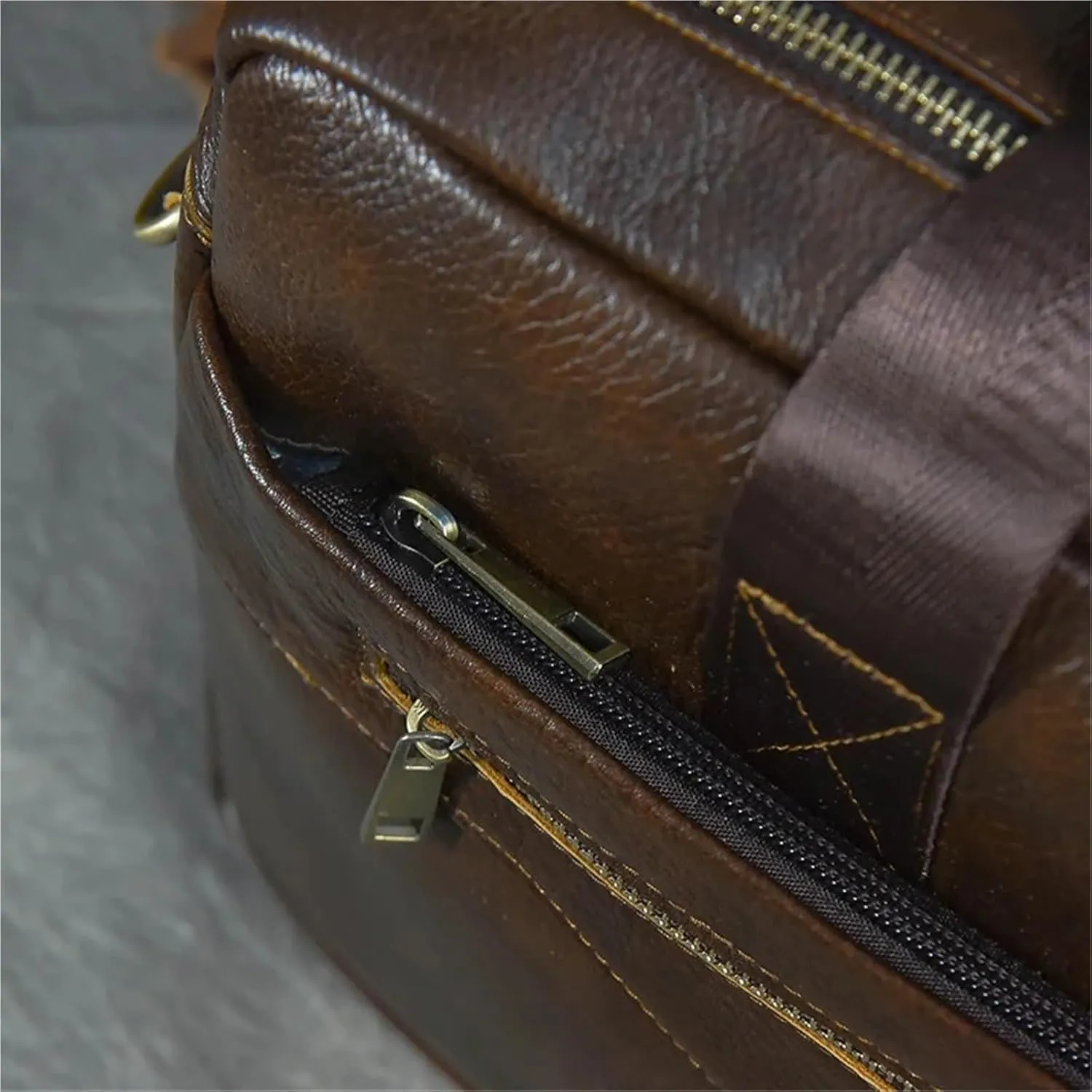Leather Briefcase for Women Men's Business Briefcase Fit 15" PC Handbag Male Laptop Handbag A4 Office Man Crossbody Bag
