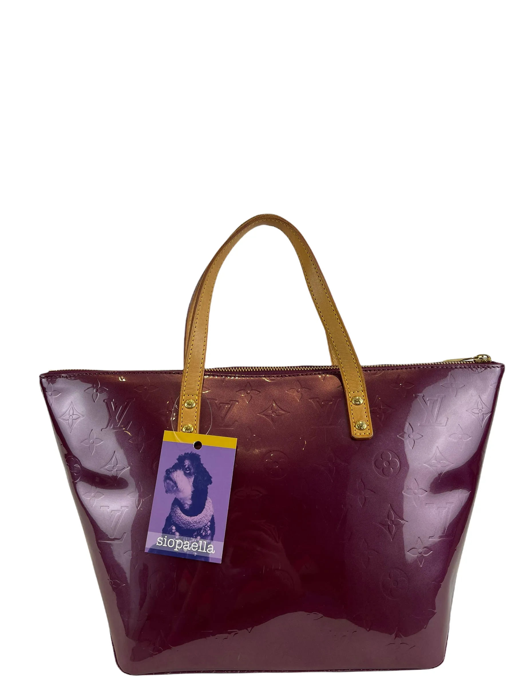 Louis Vuitton Burgundy Vernis Leather “Bellevue” Tote