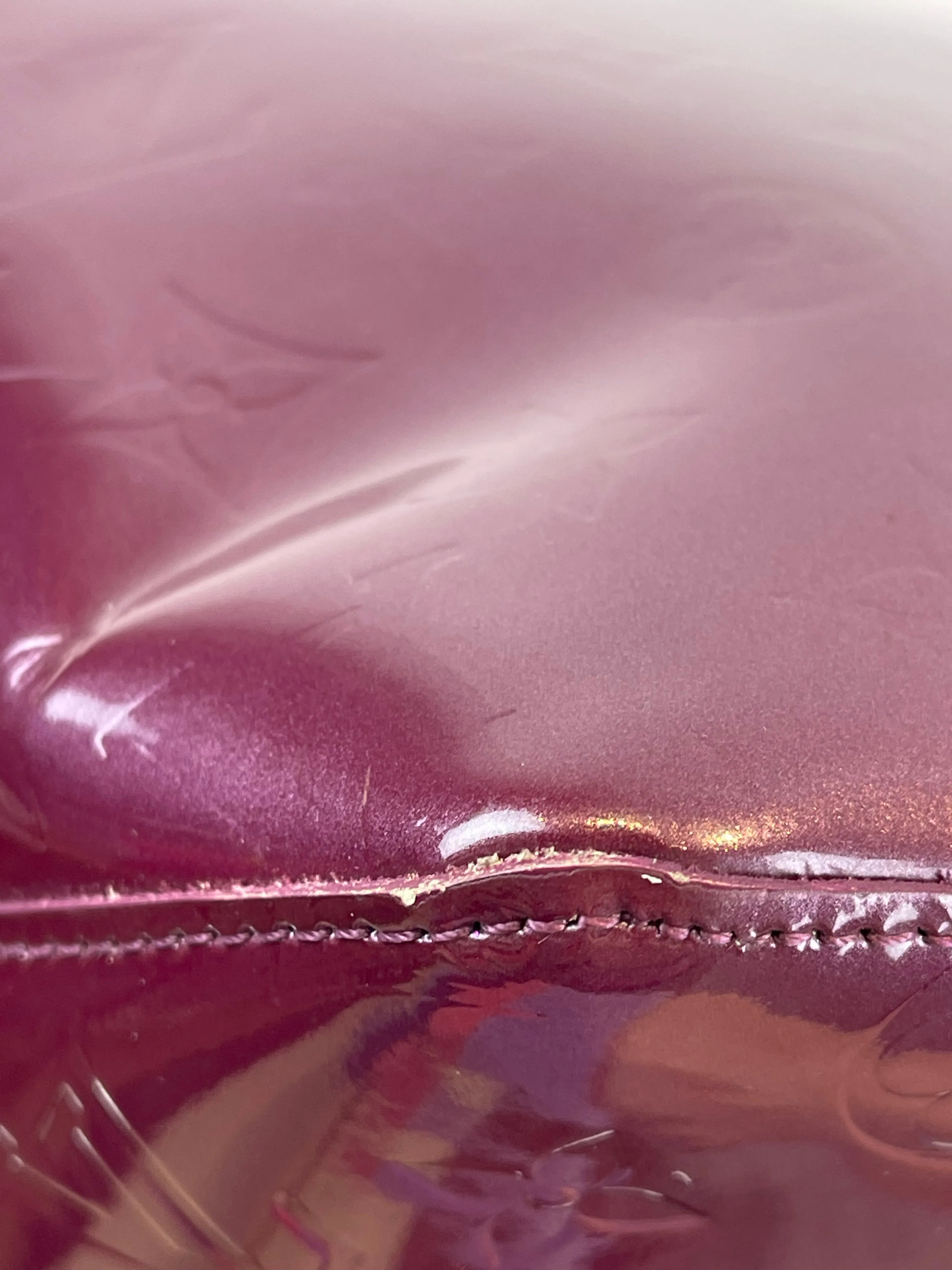 Louis Vuitton Burgundy Vernis Leather “Bellevue” Tote