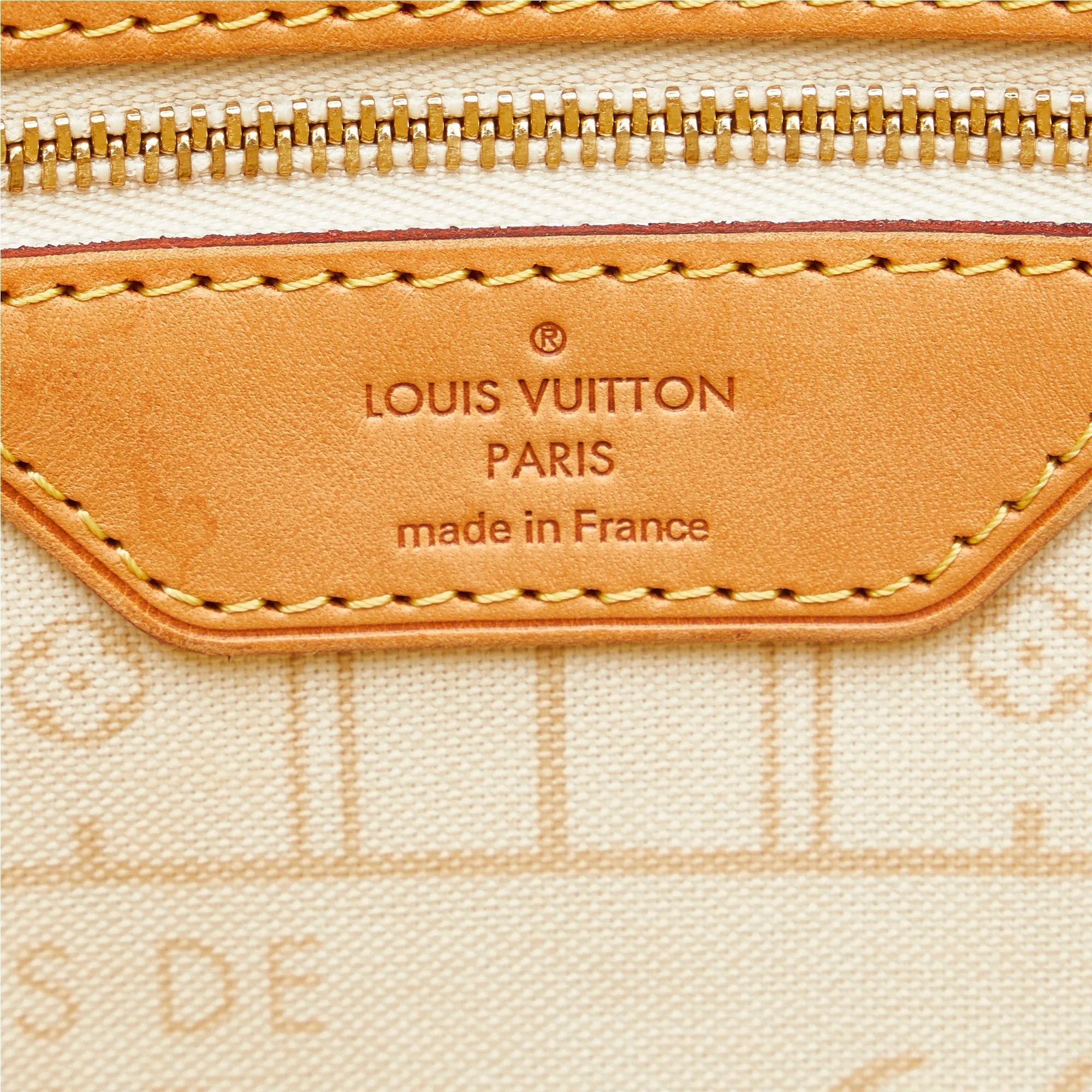 LOUIS VUITTON Damier Azur Neverfull MM Tote Bag