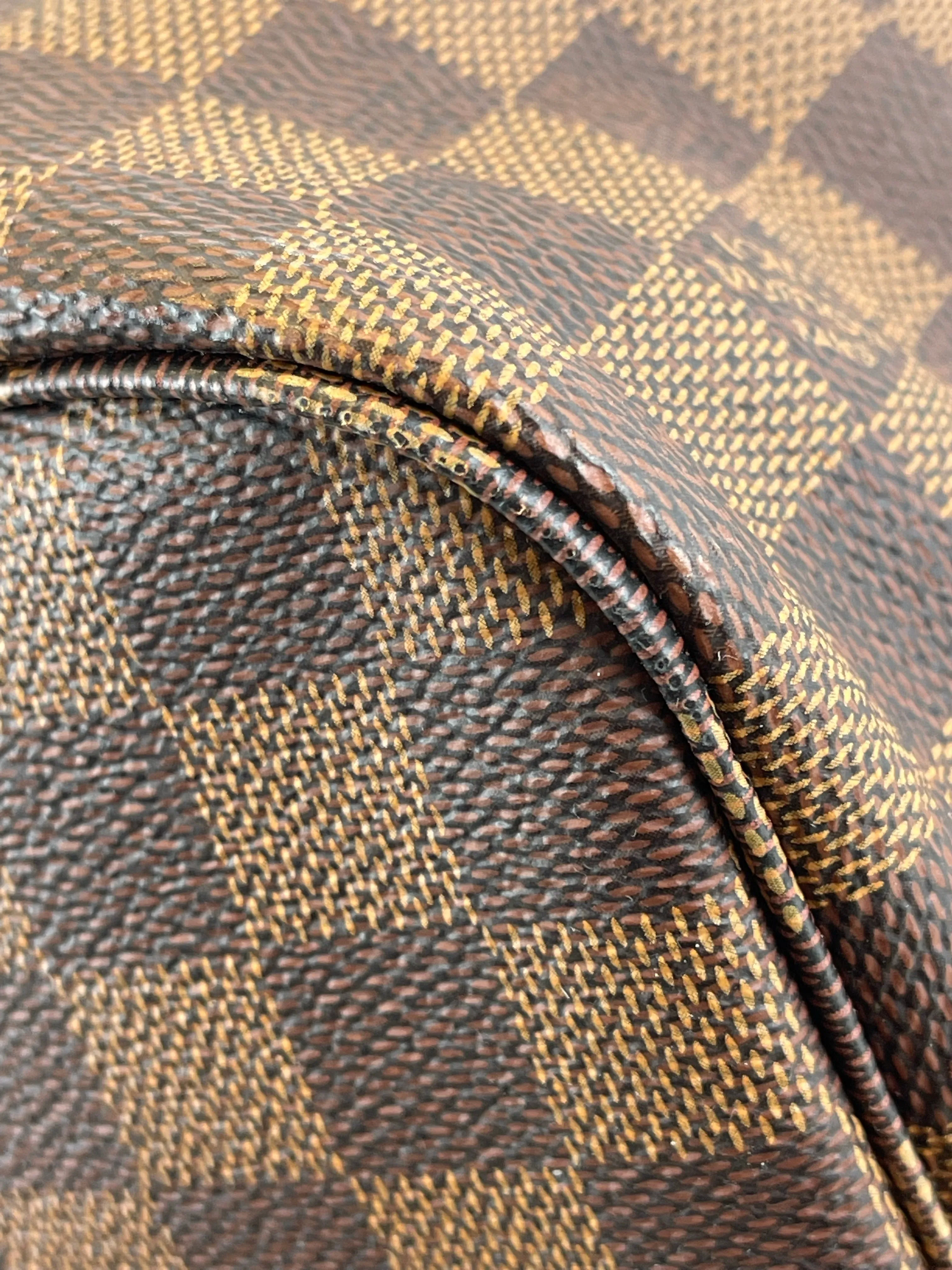 Louis Vuitton Damier Ebene Canvas Neverfull MM - Pink Lining