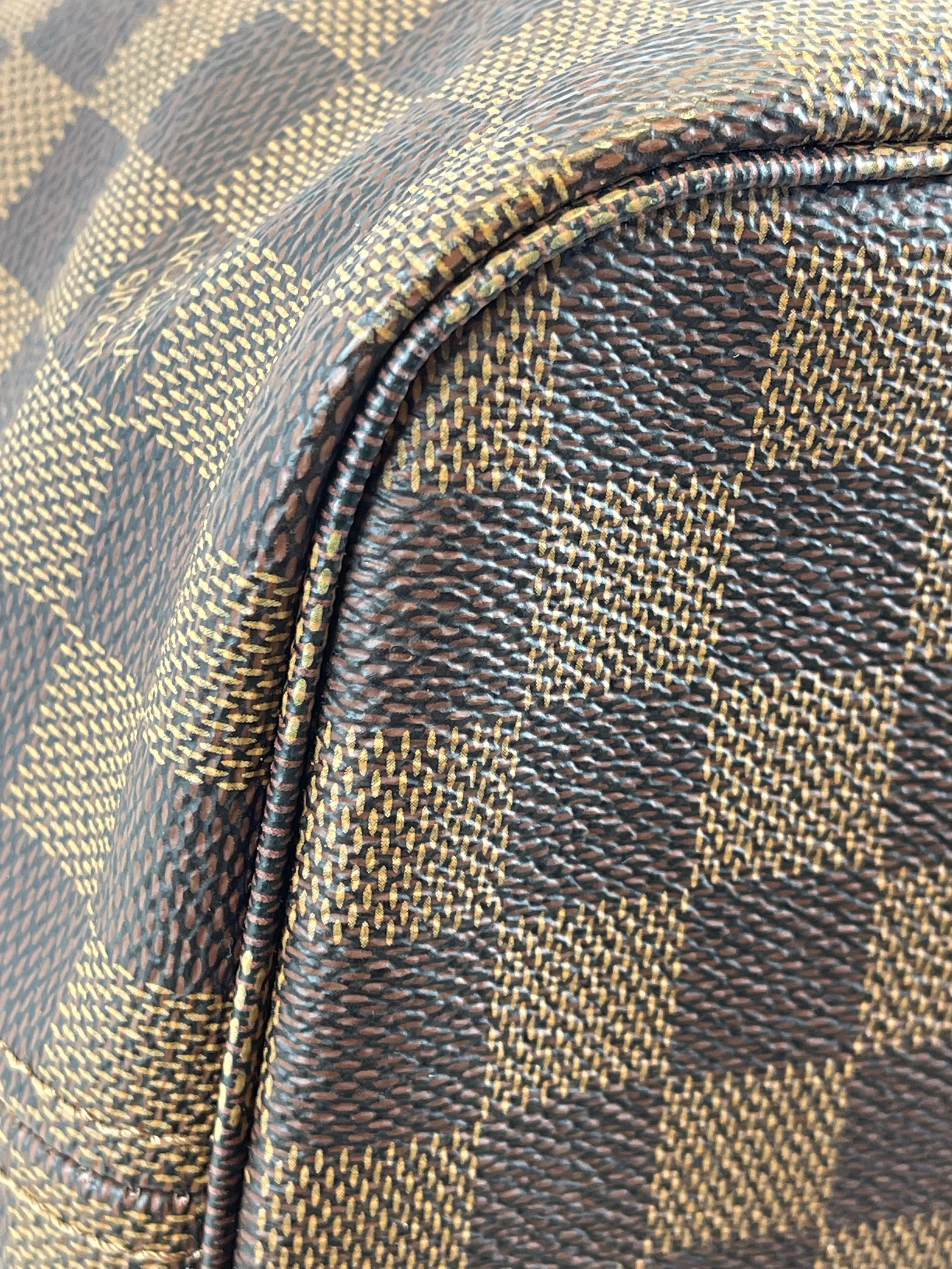 Louis Vuitton Damier Ebene Canvas Neverfull MM - Pink Lining