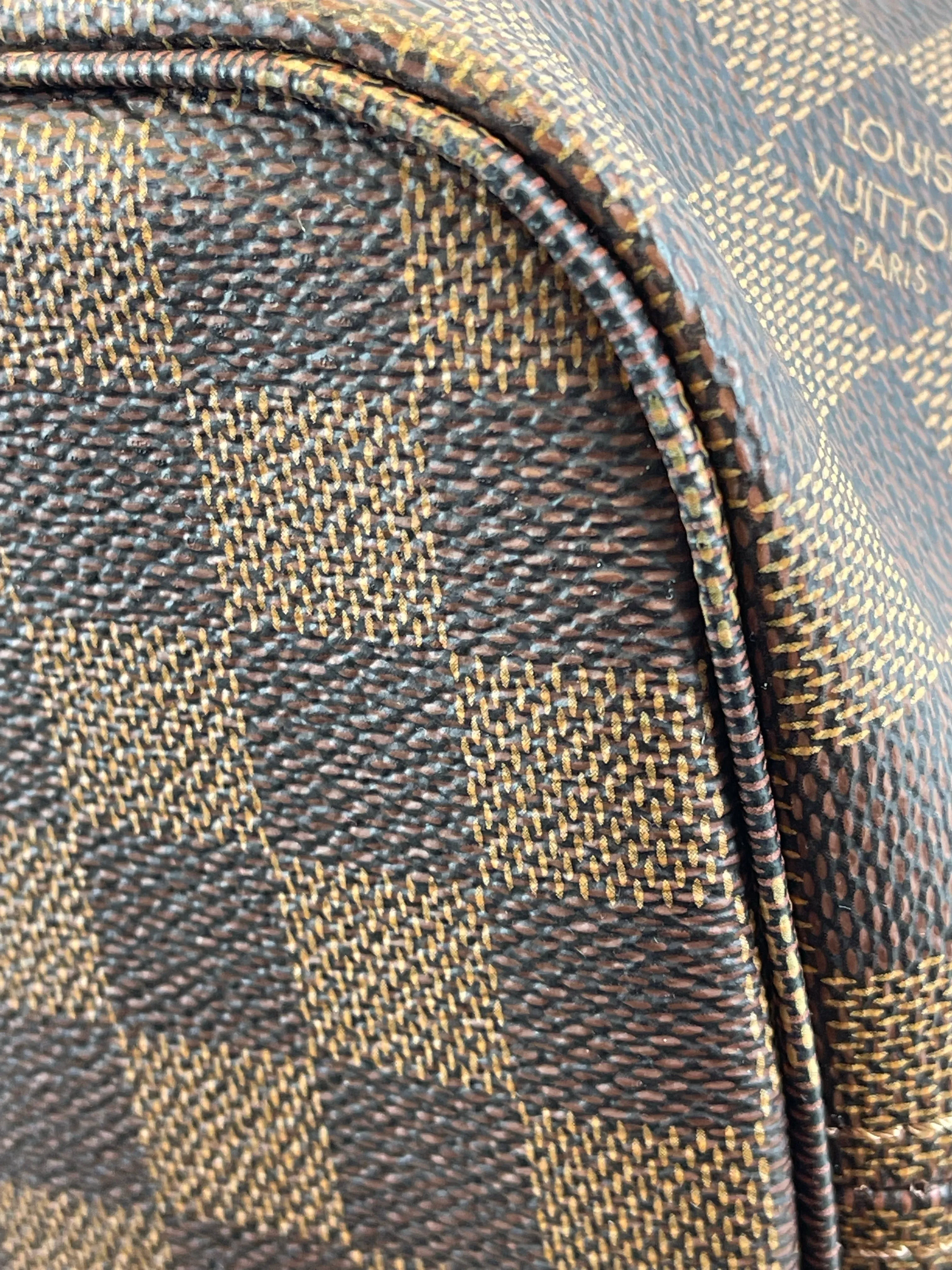 Louis Vuitton Damier Ebene Canvas Neverfull MM - Pink Lining