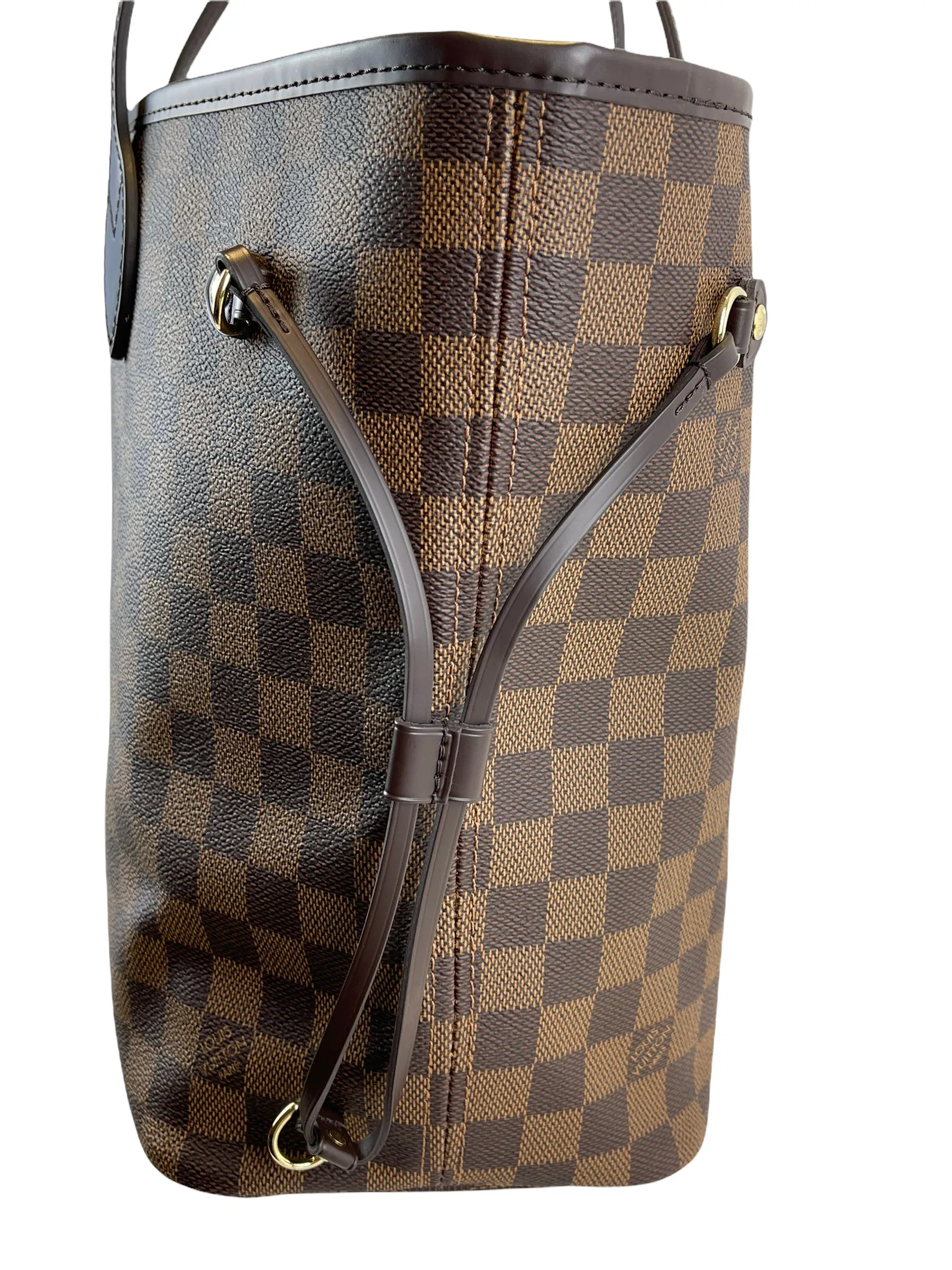 Louis Vuitton Damier Ebene Canvas Neverfull MM - Pink Lining