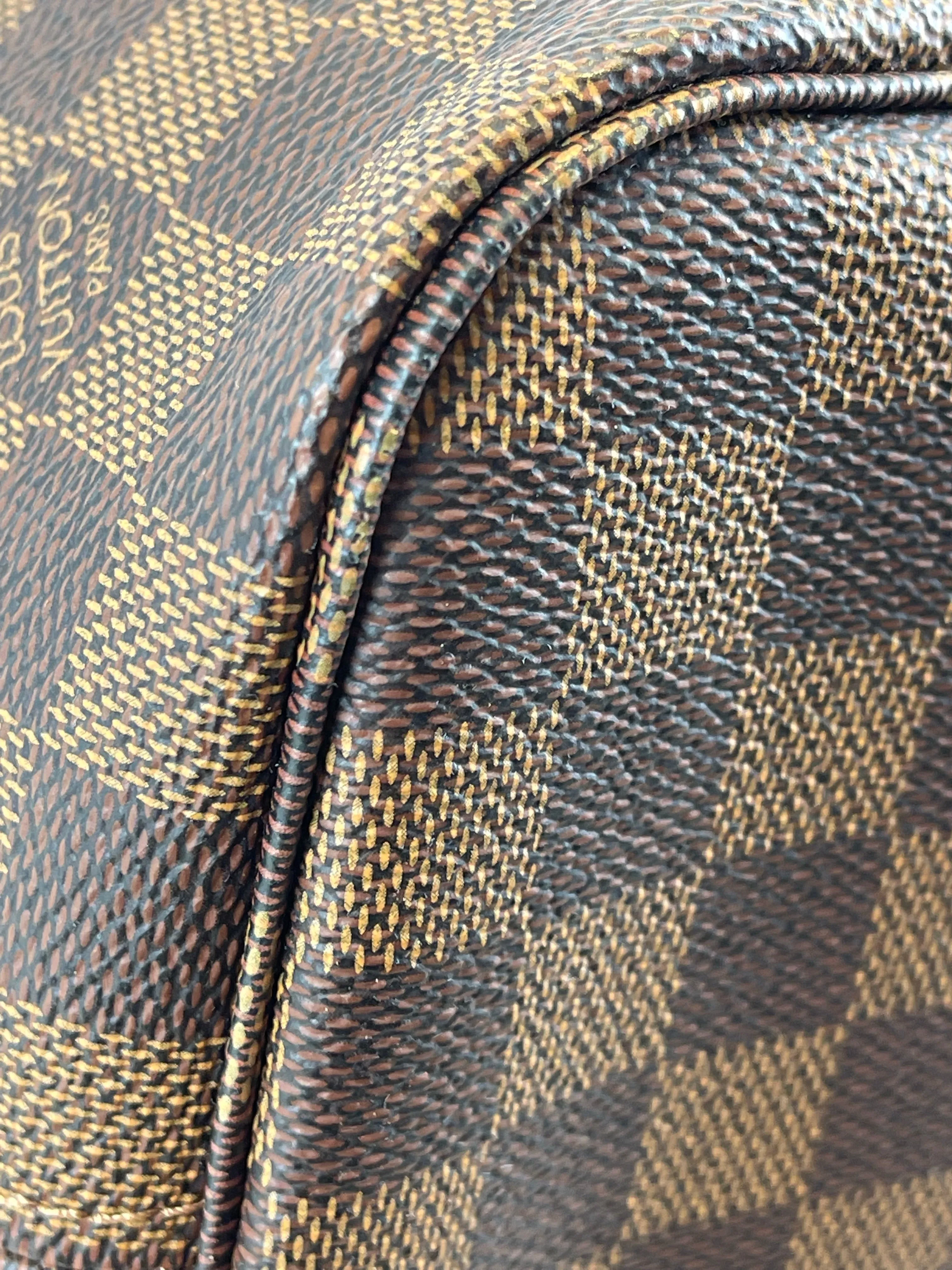 Louis Vuitton Damier Ebene Canvas Neverfull MM - Pink Lining
