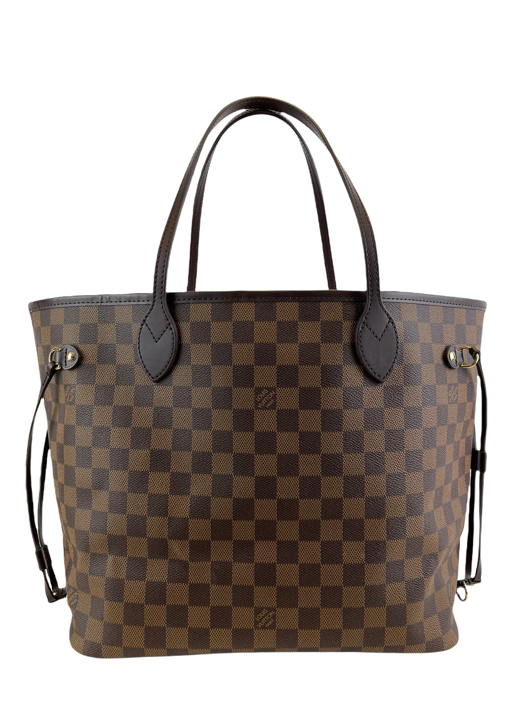 Louis Vuitton Damier Ebene Canvas Neverfull MM - Pink Lining
