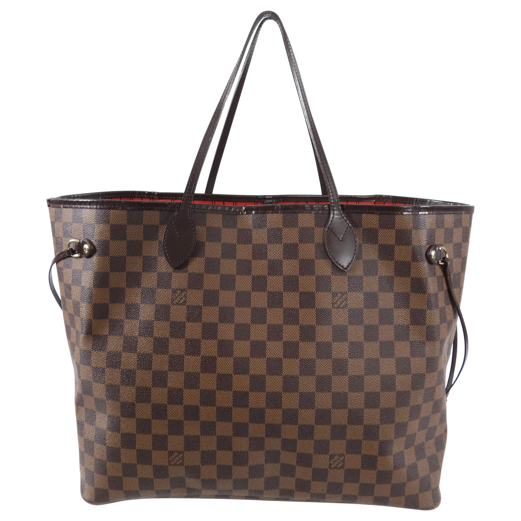 Louis Vuitton Damier Ebene Neverfull GM Tote Bag
