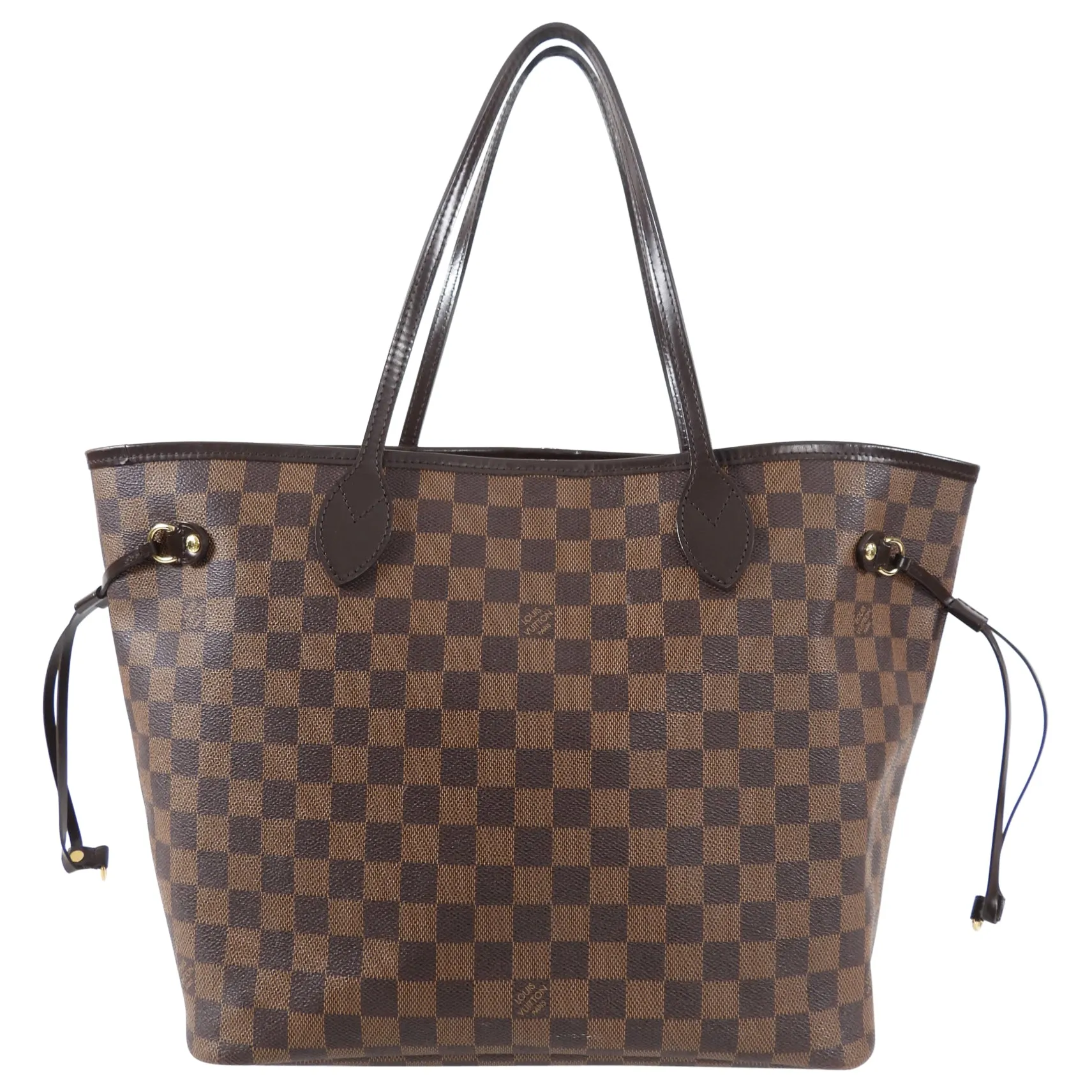 Louis Vuitton Damier Ebene Neverfull MM Tote Bag