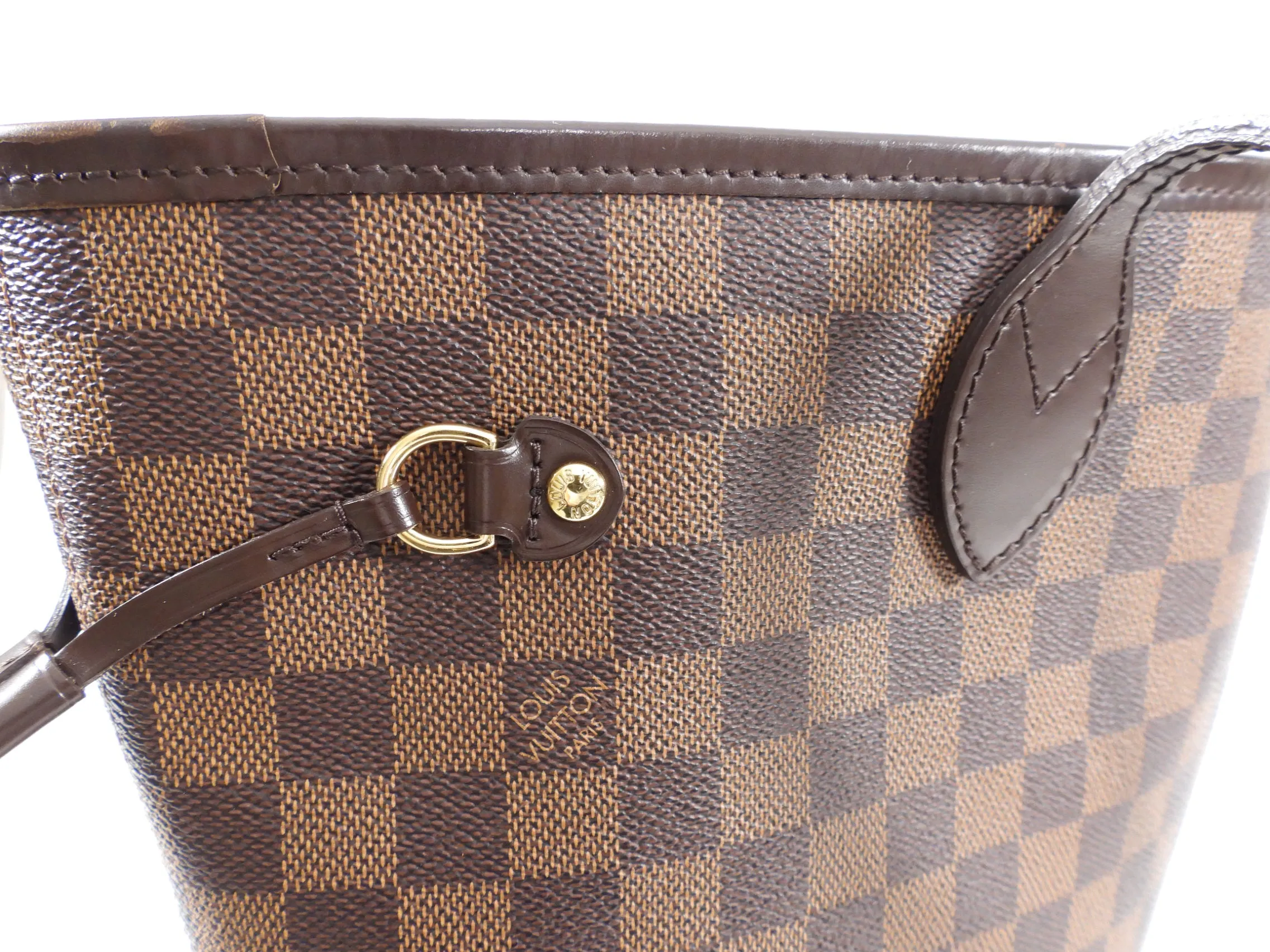 Louis Vuitton Damier Ebene Neverfull MM Tote Bag