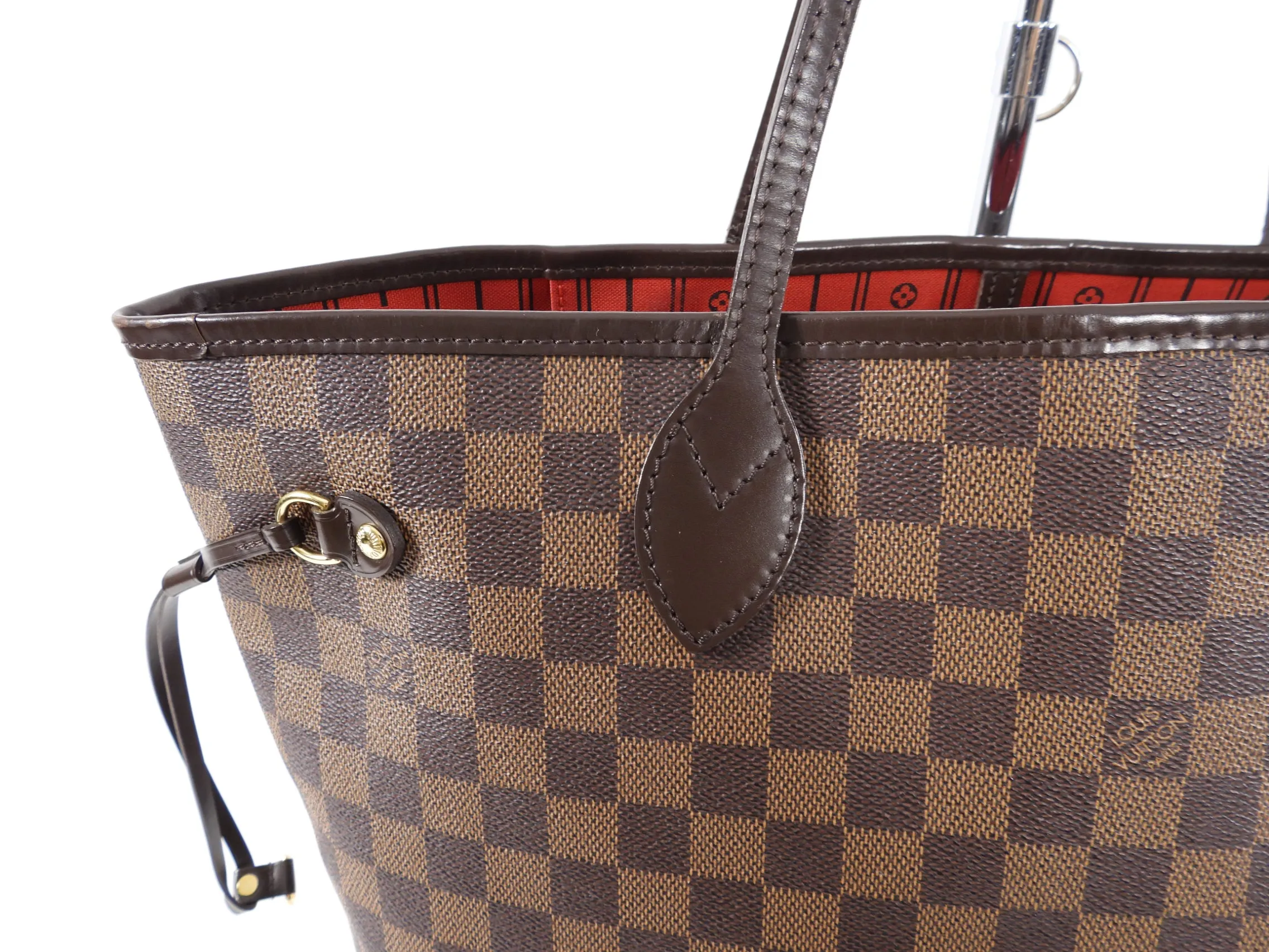 Louis Vuitton Damier Ebene Neverfull MM Tote Bag