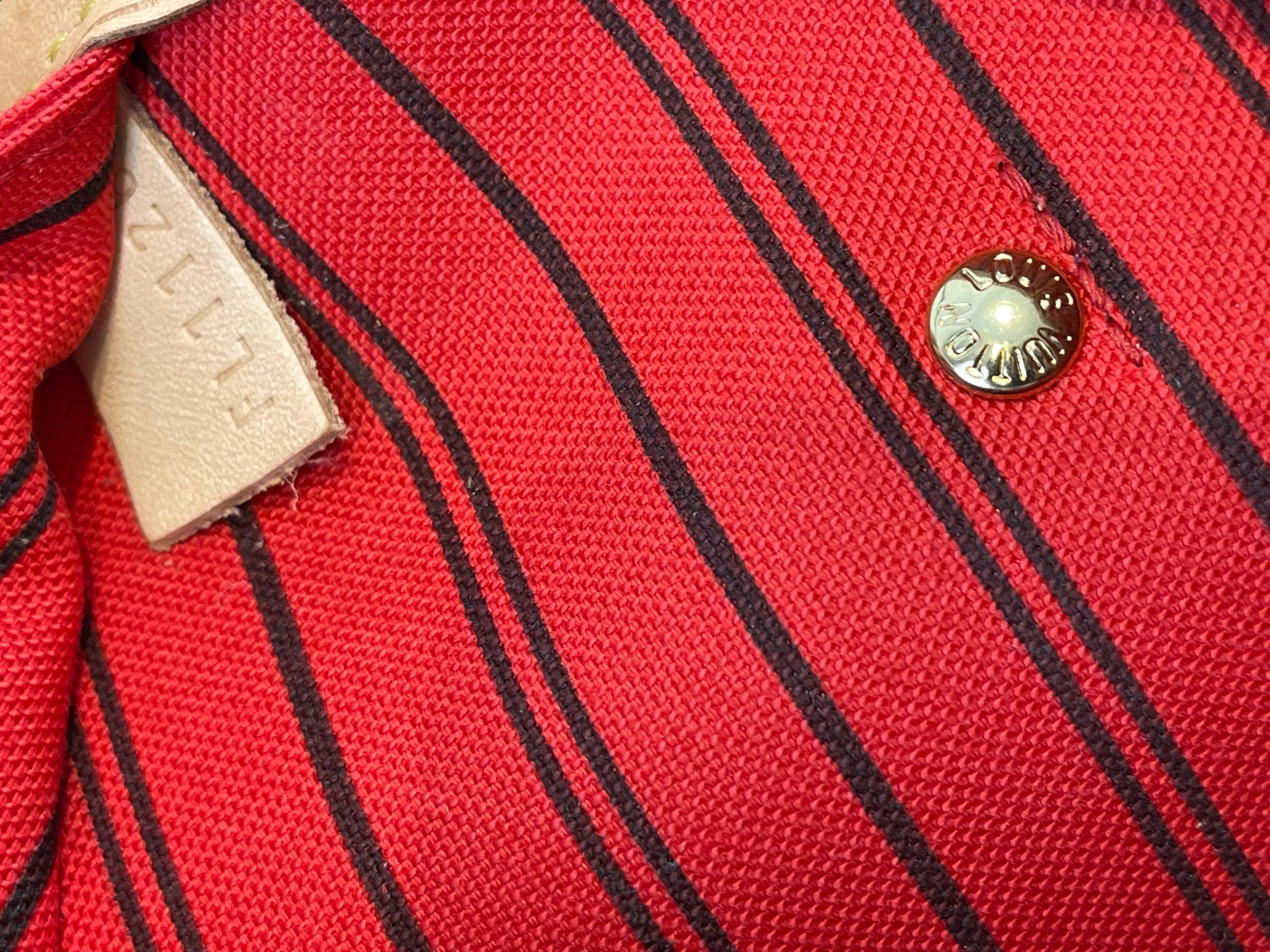 Louis Vuitton Limited Edition Palm Print Neverfull MM - Red Lining