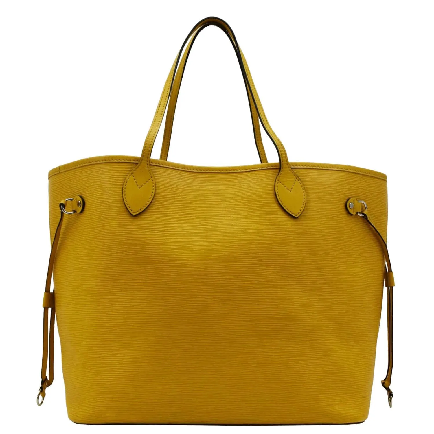 LOUIS VUITTON Neverfull MM Epi Leather Shoulder Bag Yellow
