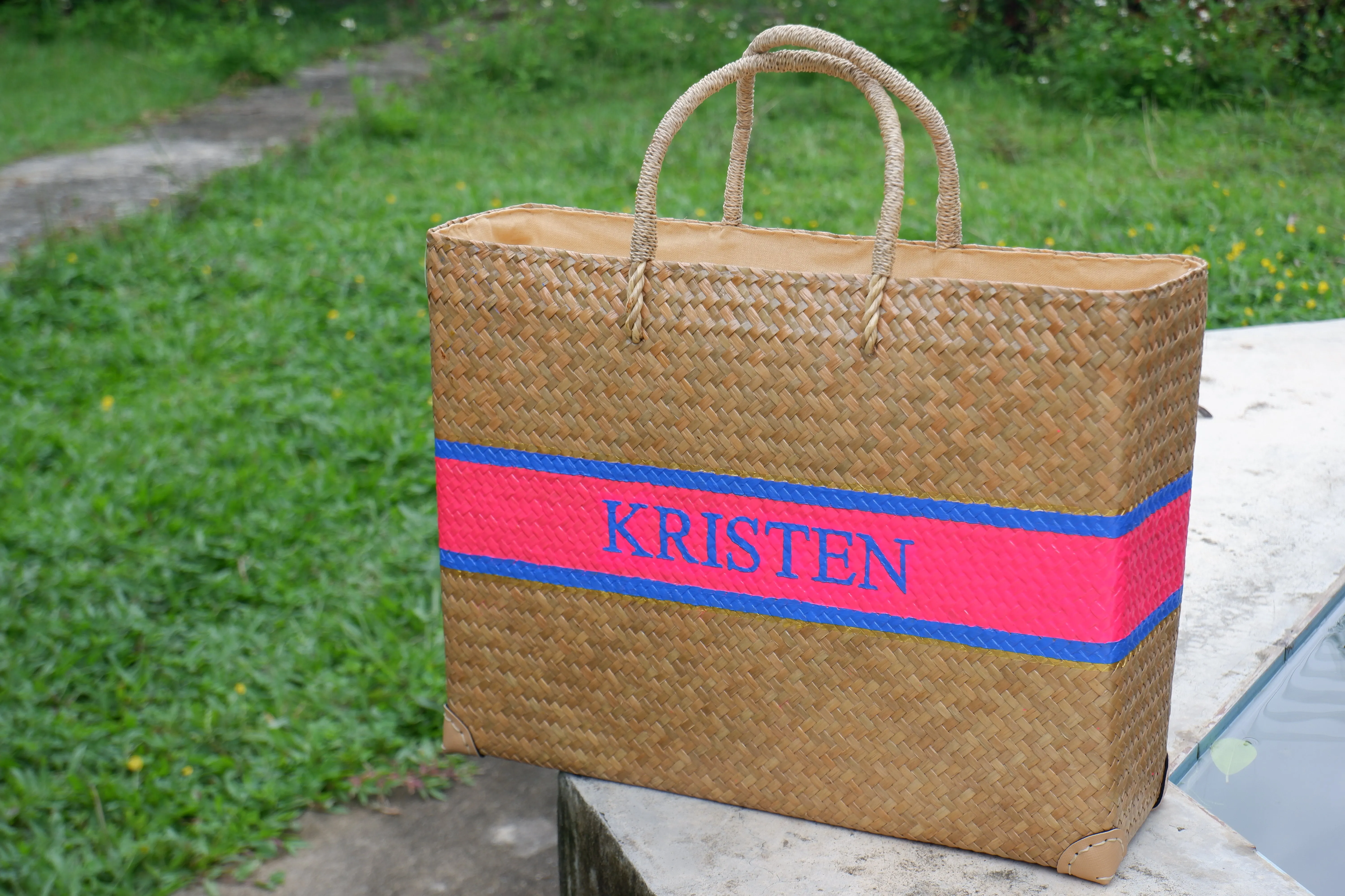 monogram straw bag, personalized gifts, straw beach tote, beach bag personalized
